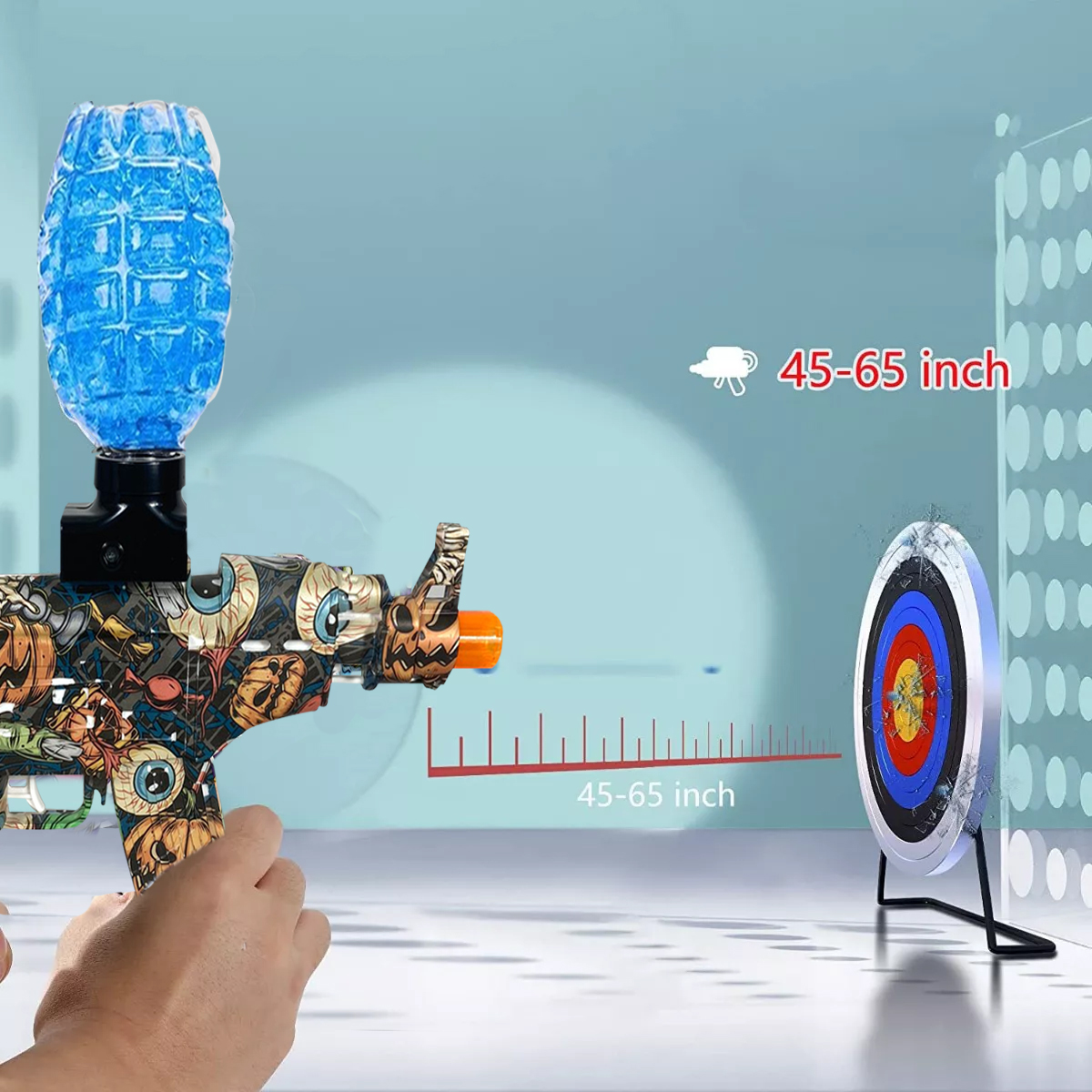 Juguete Pistola Bolas Hidrogel Gafas Protección Ak47