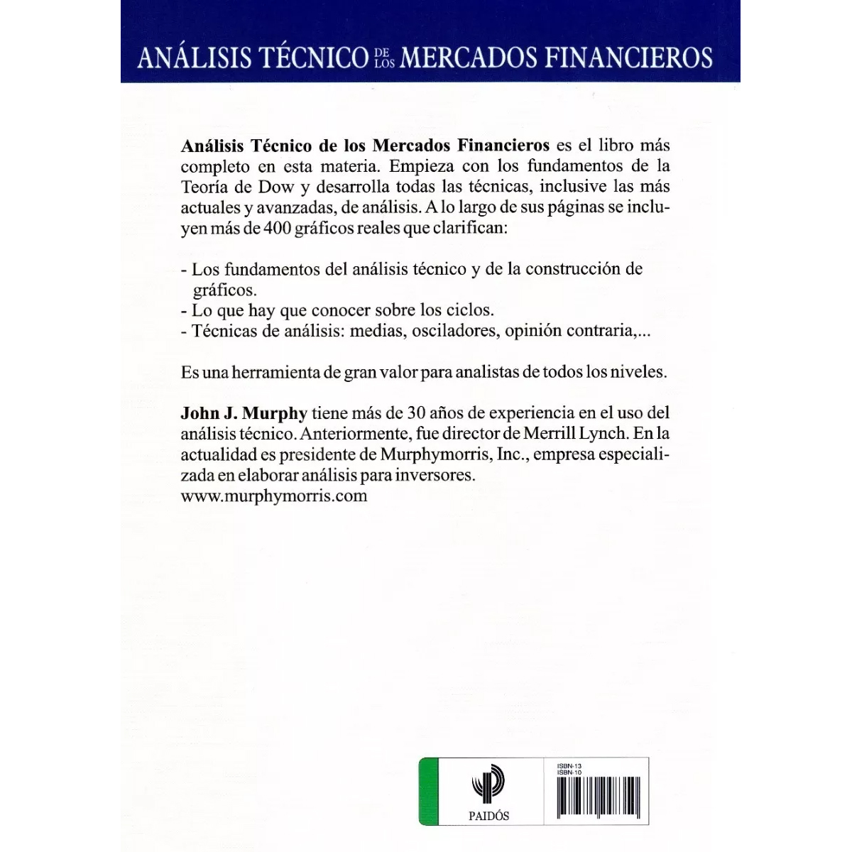 Libro Analisis Tecnico De los Mercados Financieros - John J. Murphy