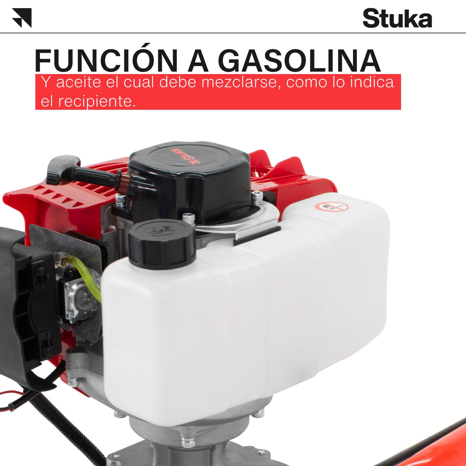 Excavadora De Postes Stuka Motor de 2 Tiempos 52 cc, Taladro 1500 W, Ahoyadora Manual a Gasolina