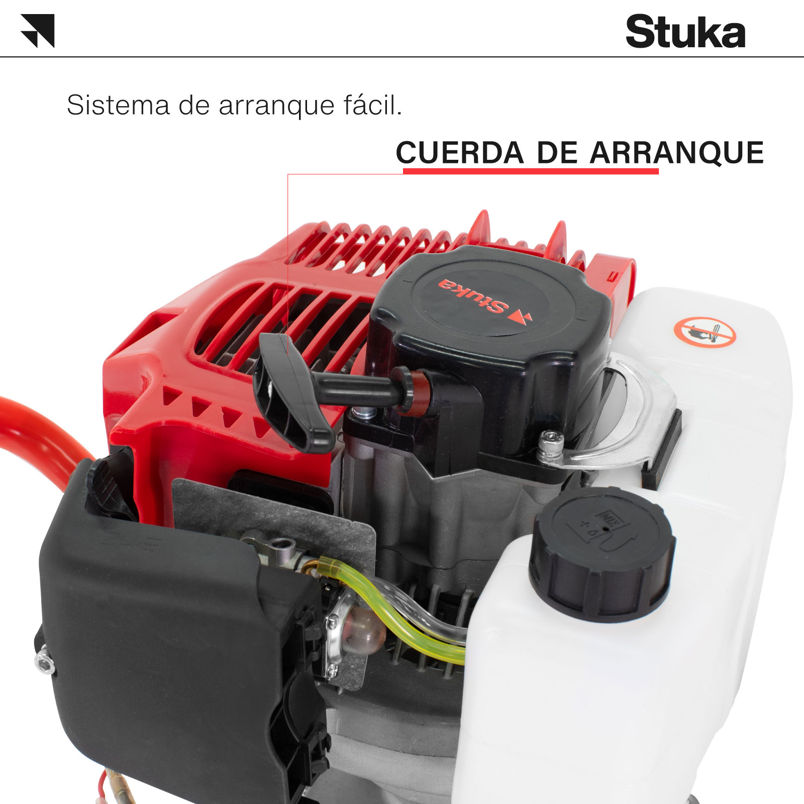 Excavadora De Postes Stuka Motor de 2 Tiempos 52 cc, Taladro 1500 W, Ahoyadora Manual a Gasolina