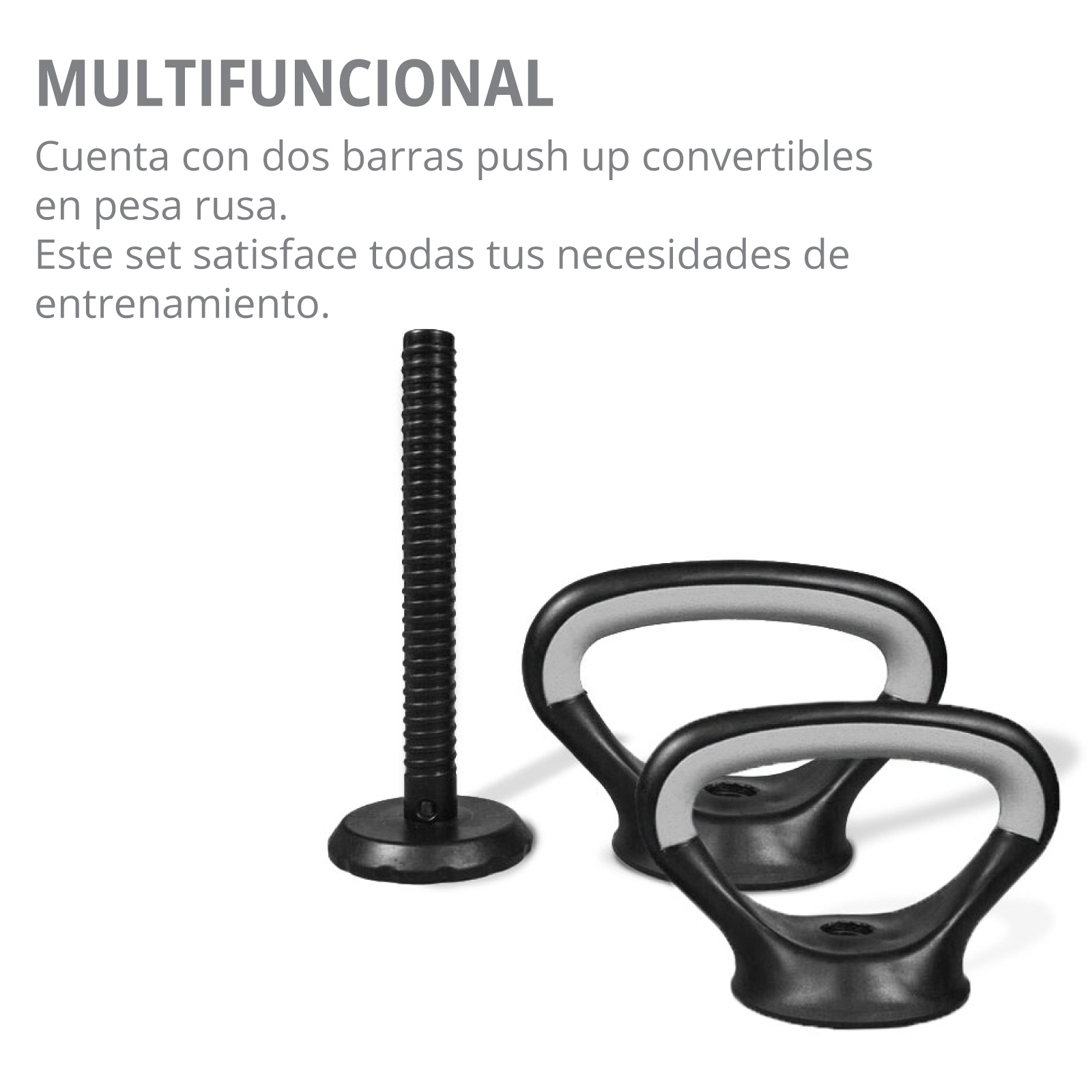 Set de Mancuernas Ajustables 40 kg Altera 5 en 1 con Pesa Rusa 