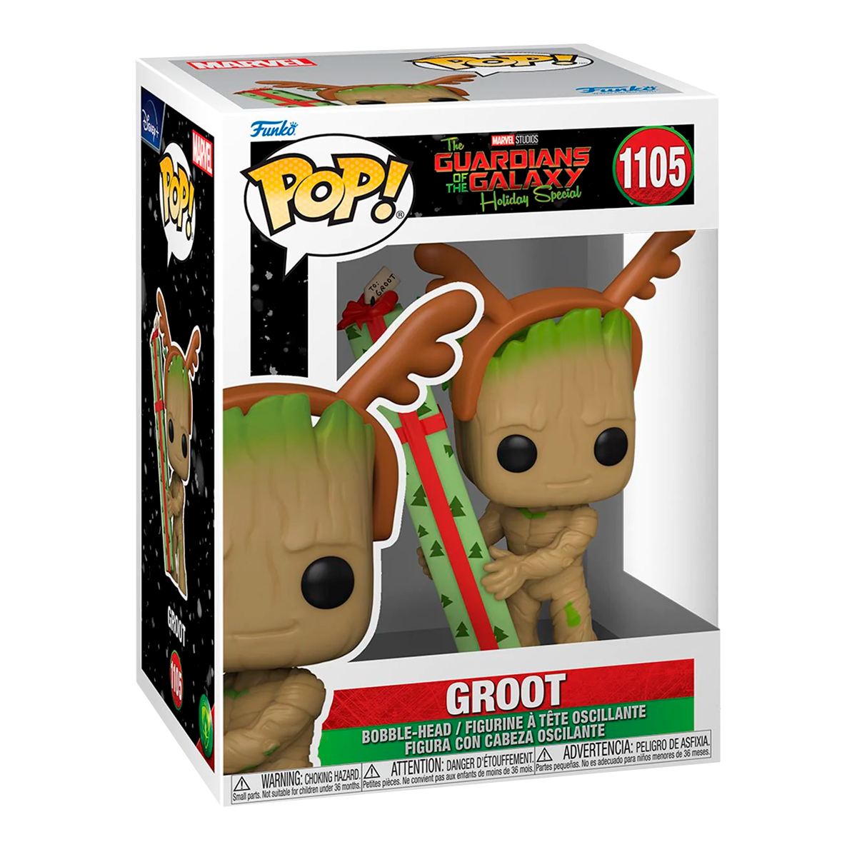 Funko Pop Groot Con Regalo #1105 Guardianes De La Galaxia Marvel Fig Original