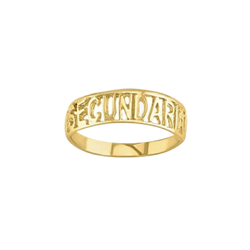 Anillo Graduación Oro10K Secundaria 