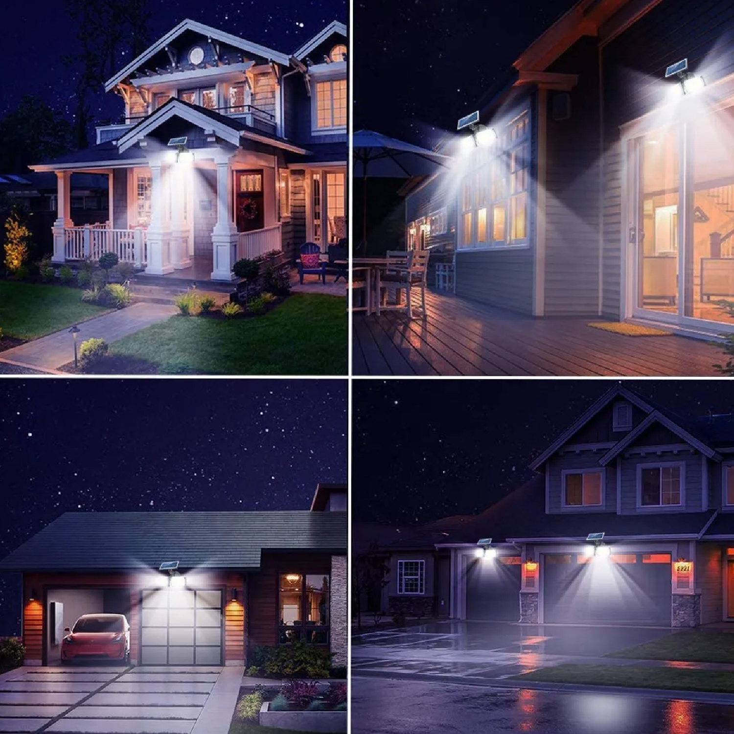Lampara Led con panel Solar Recargable Para Exterior Con Sensor De Movimiento Jardín al aire libre impermeable