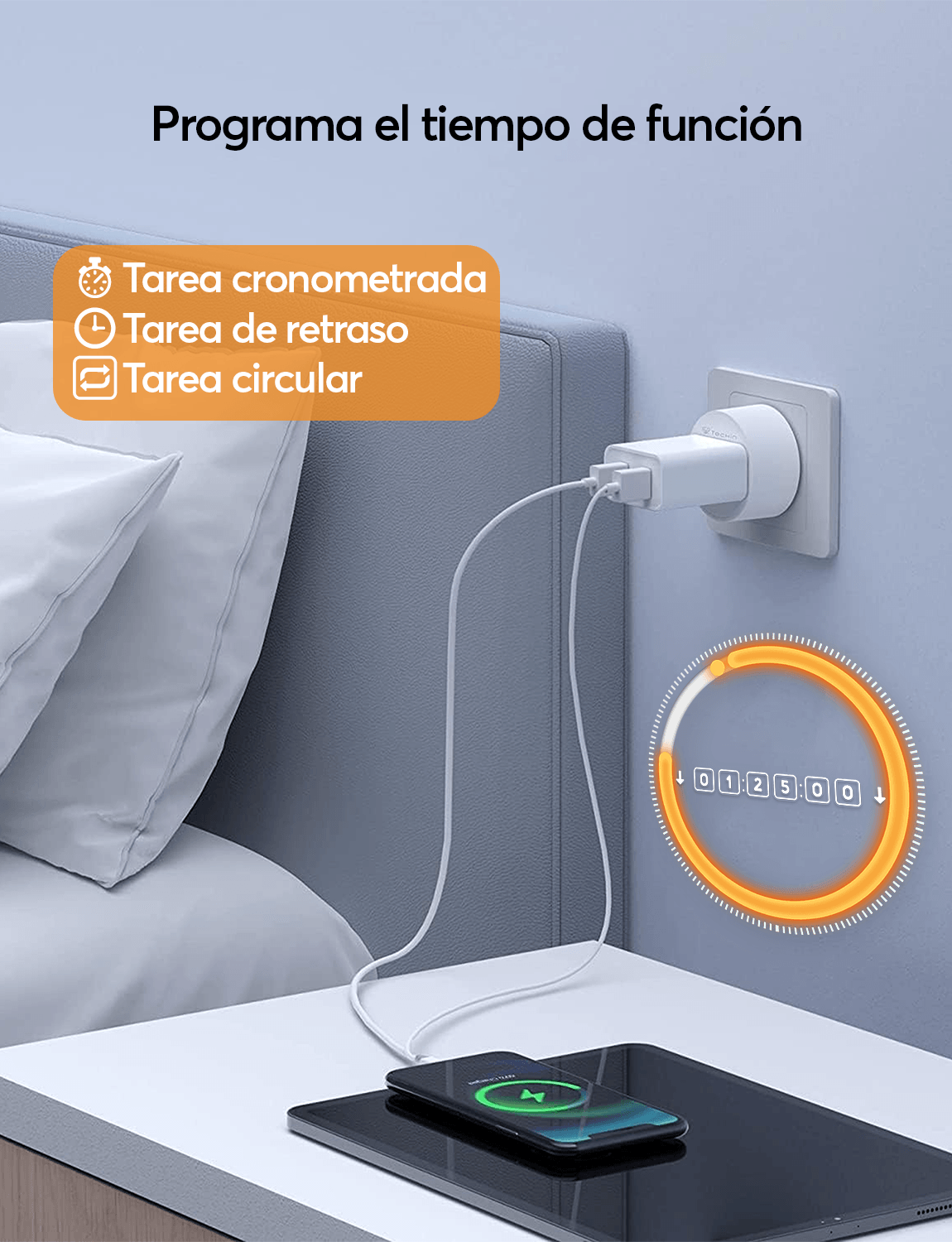 Enchufe Inteligente Archy con Wifi Smart Plug Interruptor Programable Contacto Conector Compatible con Asistentes de voz (WIFICONTACTO)