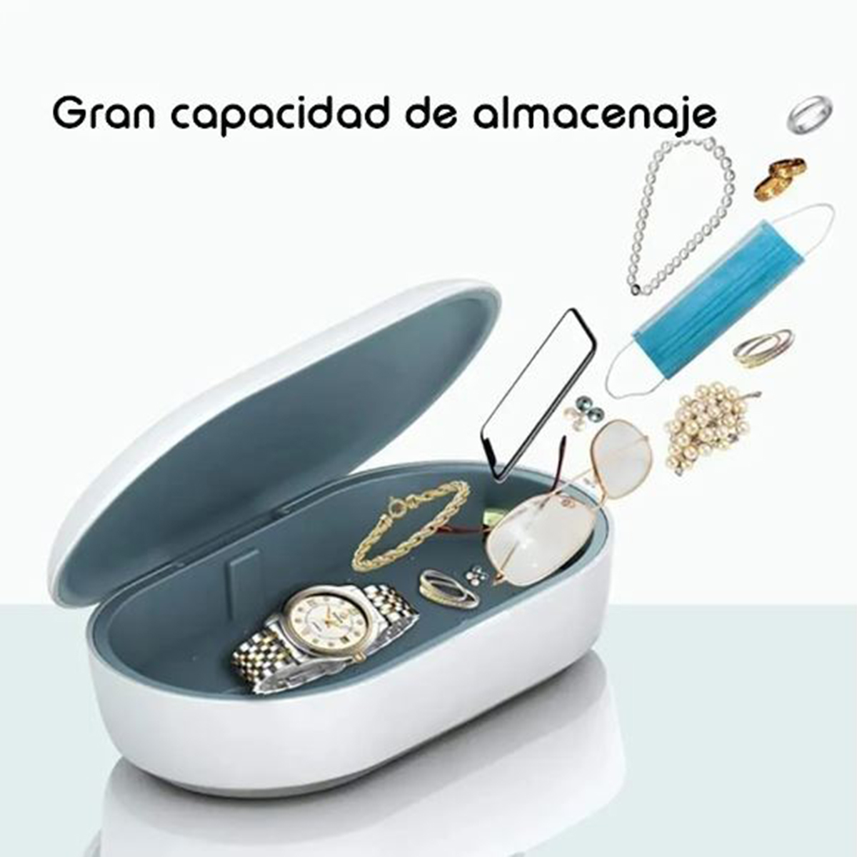 Esterilizador Uv Con Cargador Inalámbrico Marca Atvio