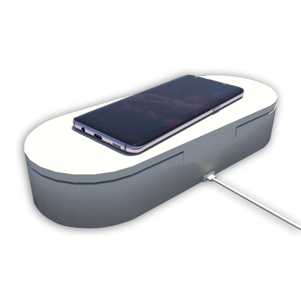 Esterilizador Uv Con Cargador Inalámbrico Marca Atvio