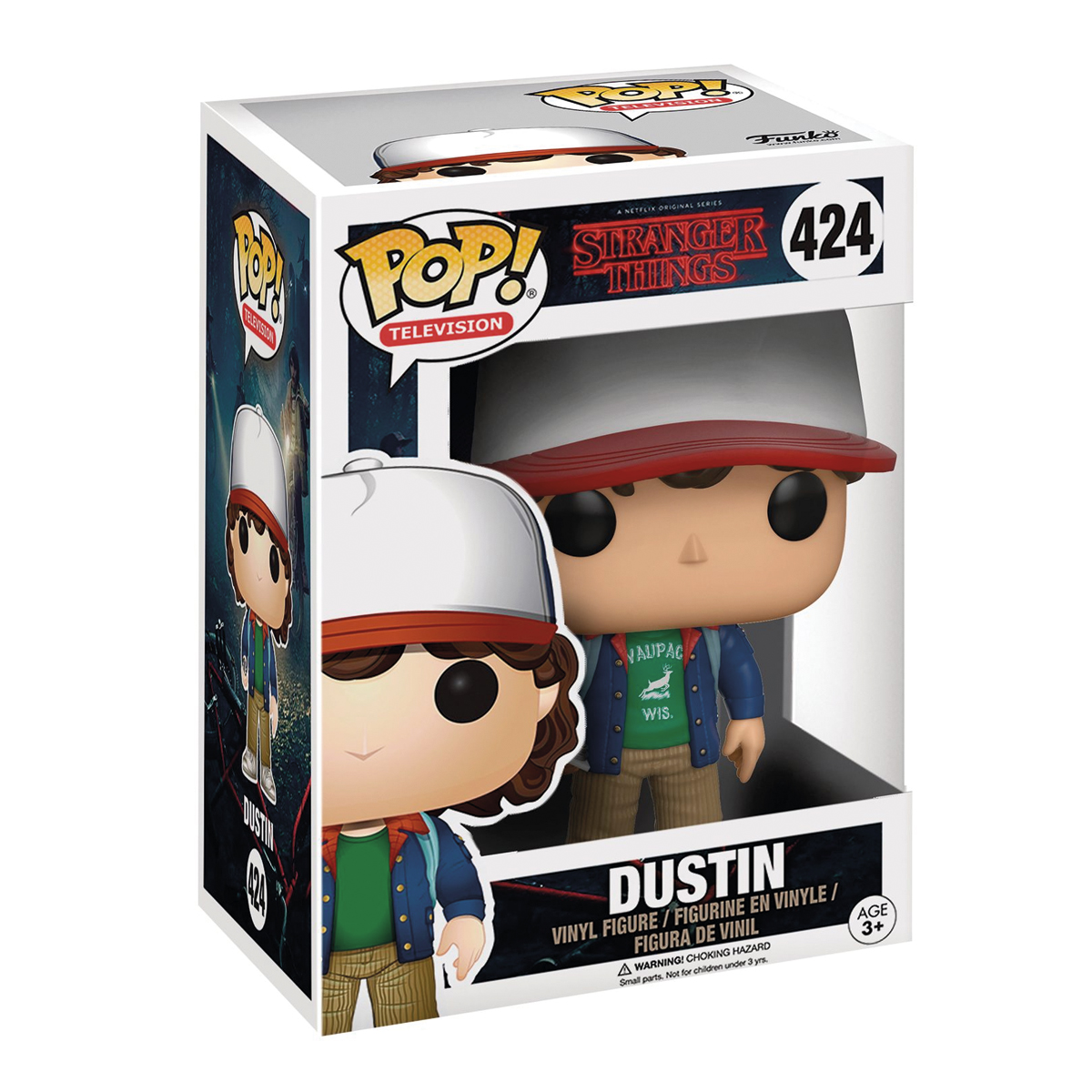 Funko Pop Dustin Con Brujula #424 Stranger Things Serie Figura Original