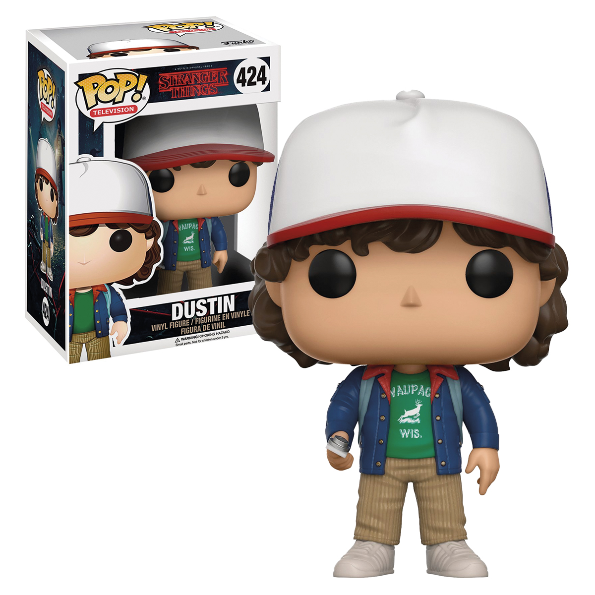Funko Pop Dustin Con Brujula #424 Stranger Things Serie Figura Original