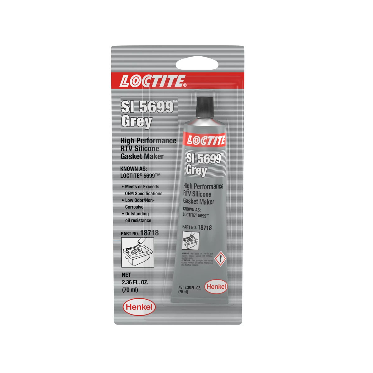 Formador de Juntas RTV Gris 5699 80ML, LOC-491982 LOCTITE