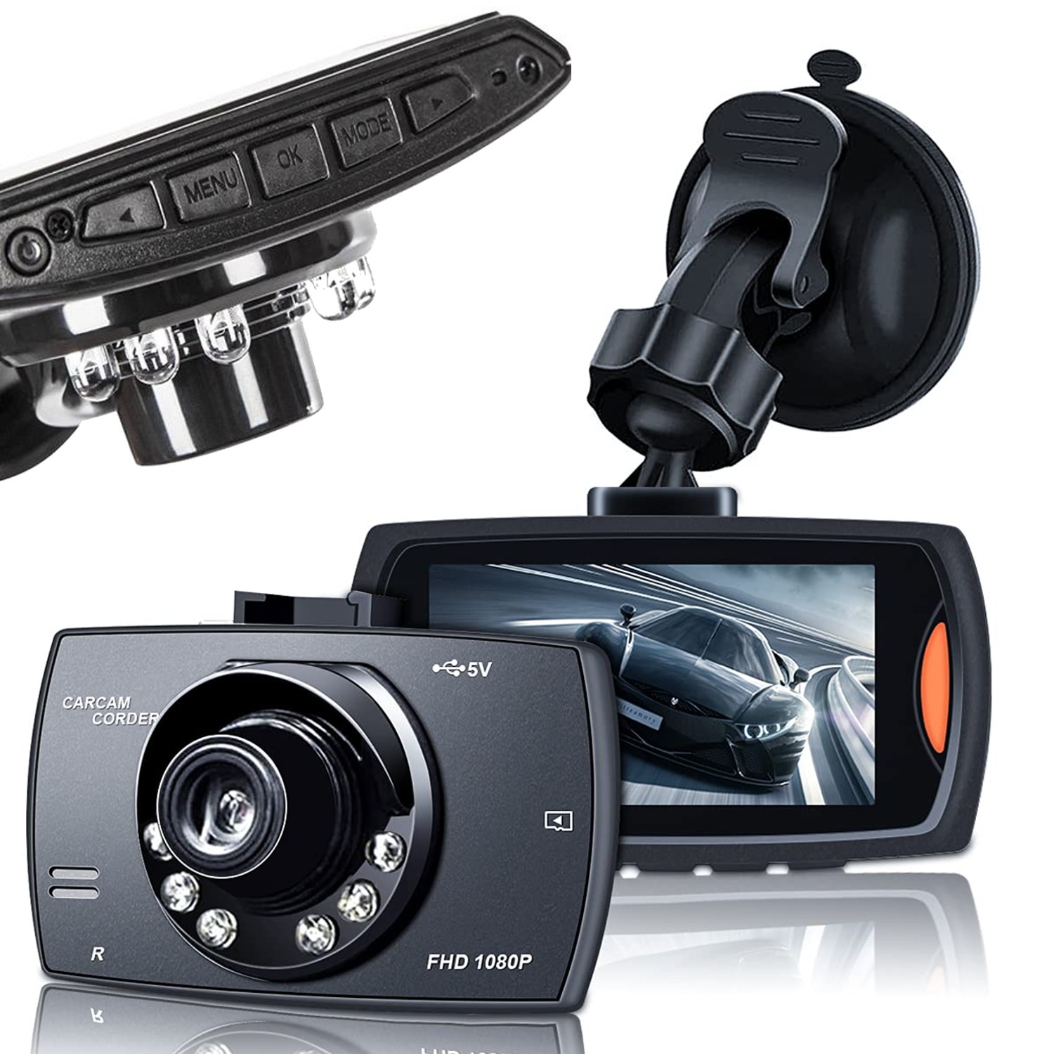Cámara Para Auto Carro Grabadora De Viaje Full Hd 1080 P Dvr