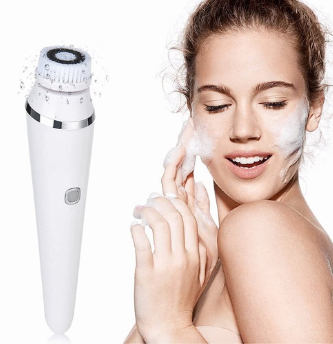 Cepillos Faciales Eléctricos Limpiadora Recargable Masajeado