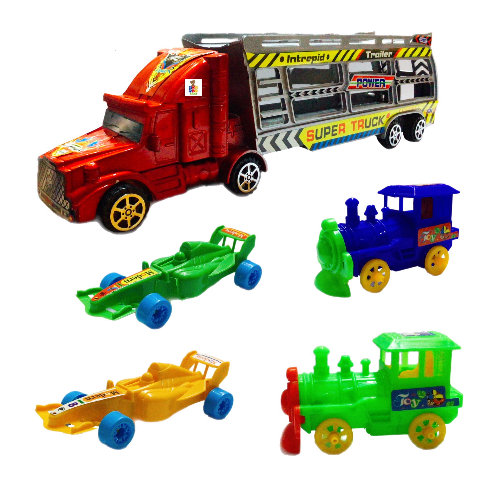 Nodriza Carros Juguete Fricción Con Accesorios 32cm