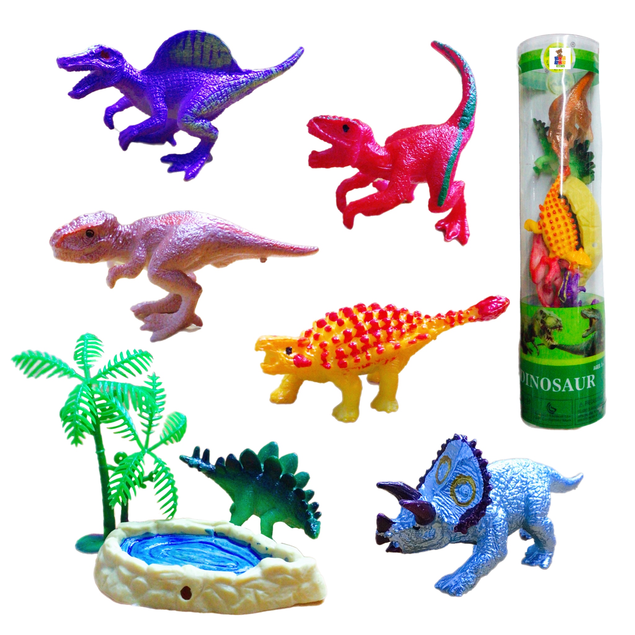 30 Mini Figuras Animales Selva Dragones Juguete De Maqueta