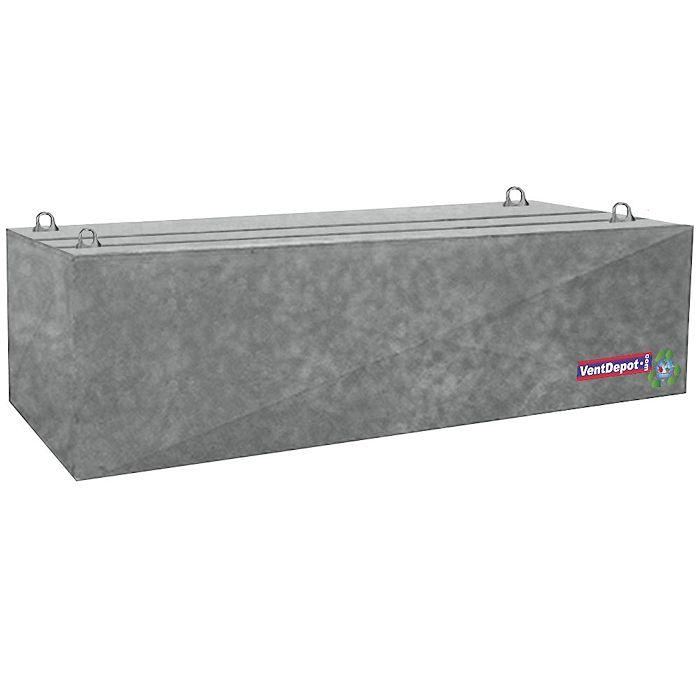Campanas Lamina Galvanizada Cocina MXCFH-2396 118x24x46" C,18 Sin Filtro Dren para Grasa Galvanizado CurtainFlow