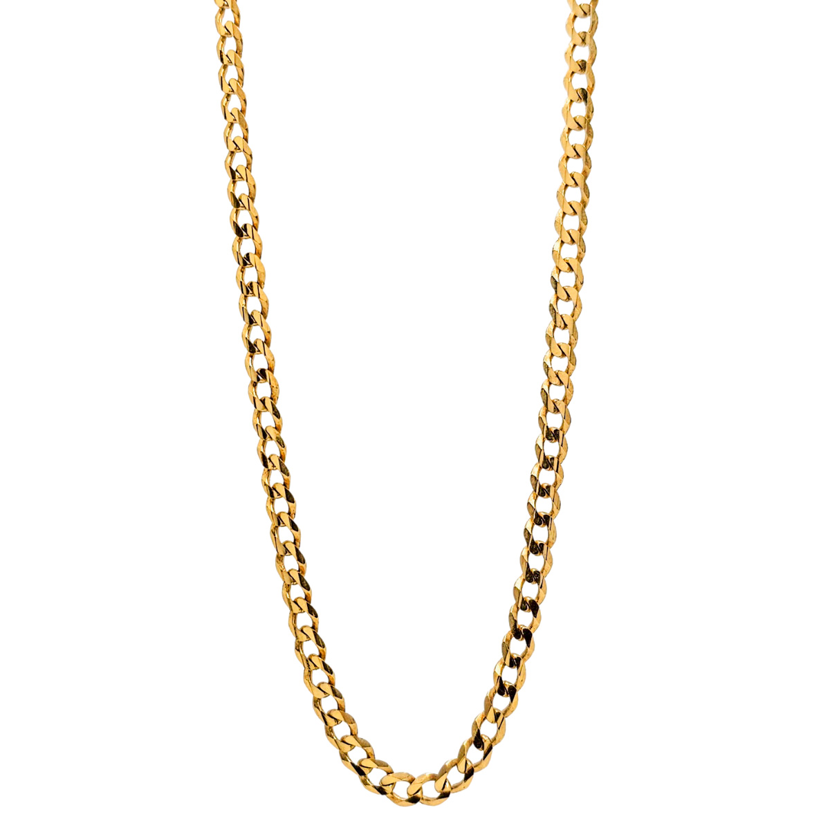 Cadena de oro 10k barbada de hombre. Incluye caja de regalo