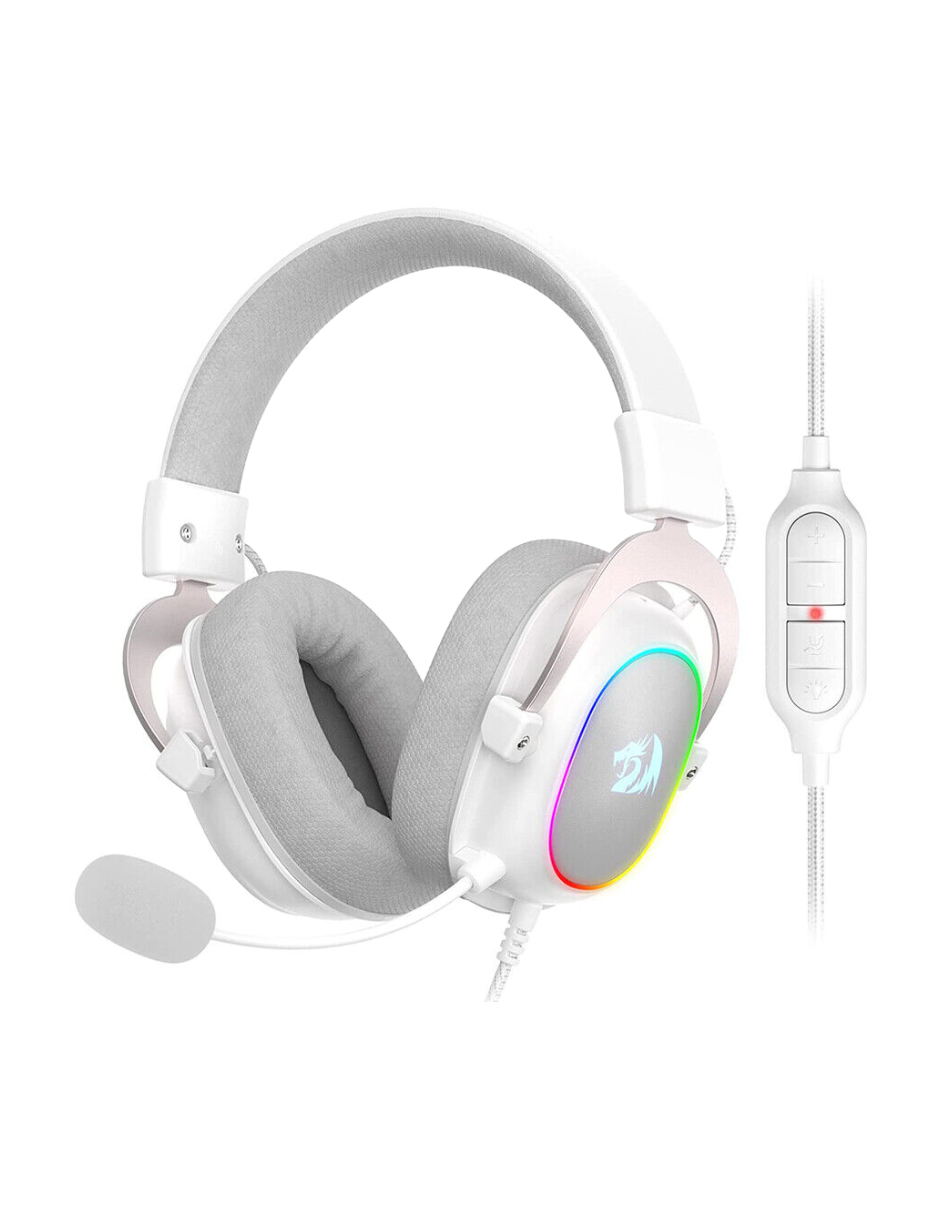 Audifonos Gamer Redragon Zeus X H510W RGB Reacondicionado grado A Blanco