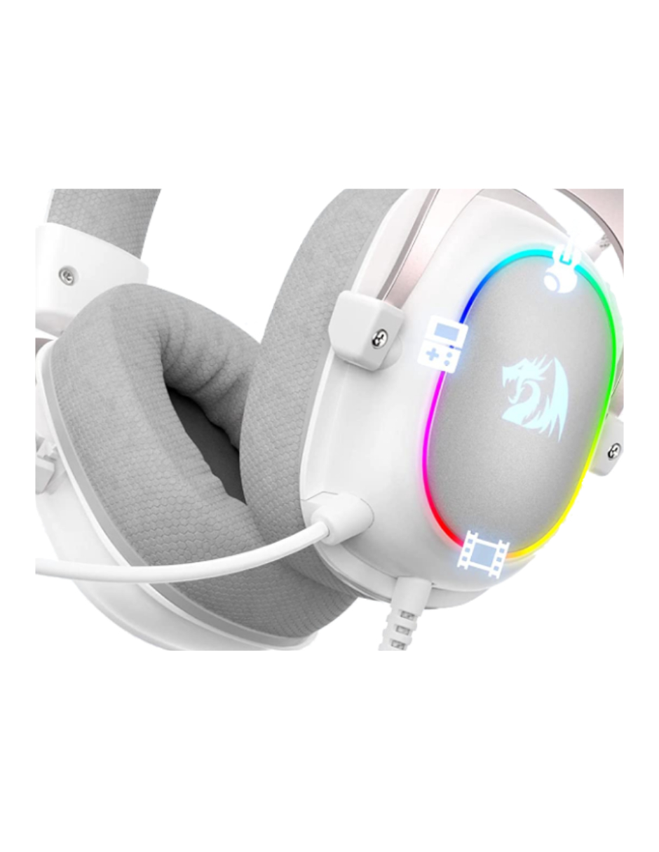 Audifonos Gamer Redragon Zeus X H510W RGB Reacondicionado grado A Blanco