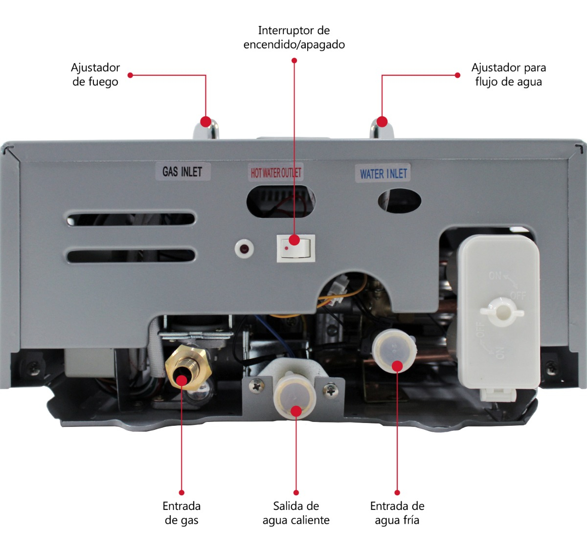 Calentador Agua Boiler Electrico Gas Lp 1.5 Servicios 4.5 L