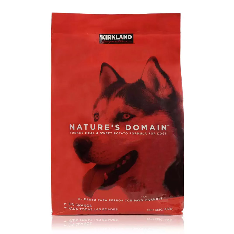 Alimento Kirkland Signature Nature's Domain Para Perro Sabor Pavo Y Camote En Bolsa De 35lb
