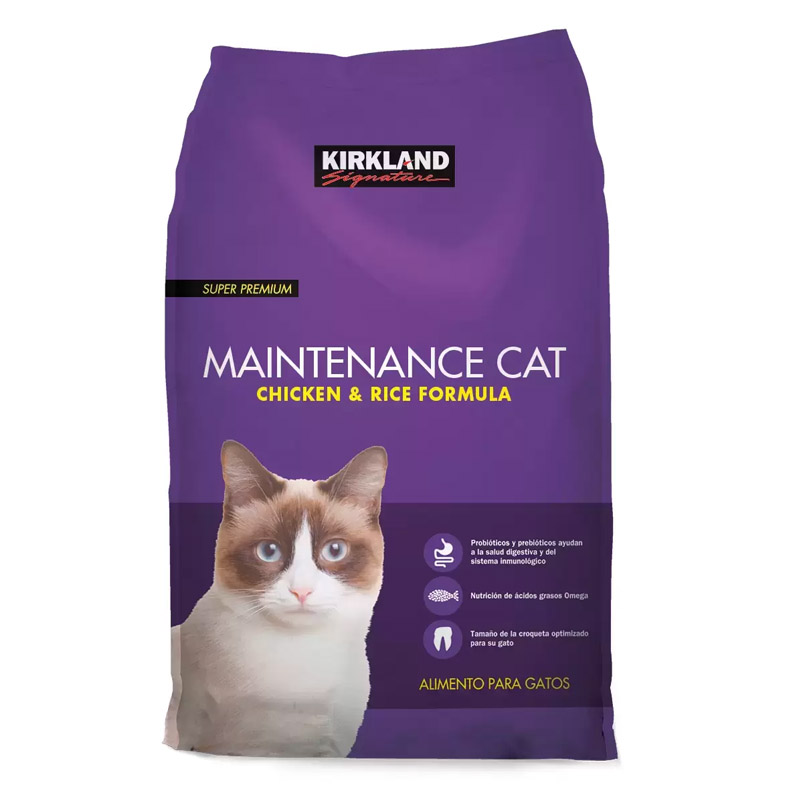 Alimento Kirkland Signature Super Premium Maintenance Cat Para Gato Adulto Sabor Pollo Y Arroz En Bolsa De 25lb