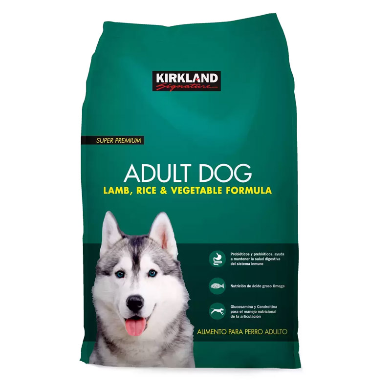 Kirkland Signature Alimento Premium para Perro Adulto Sabor Cordero y Arroz 18.1kg