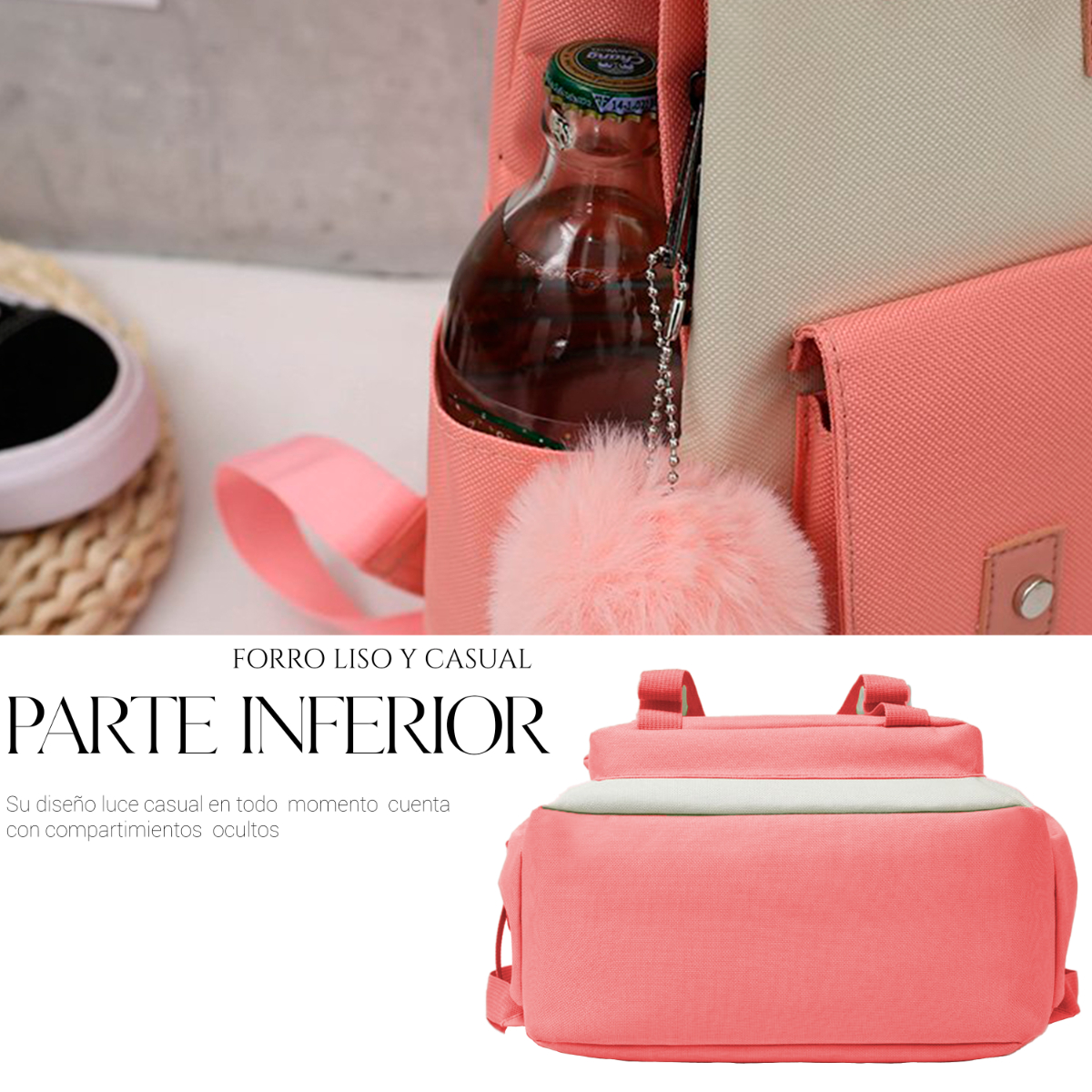 Mochilas Set 5 Pzs Escolar Bolsas Lapicera