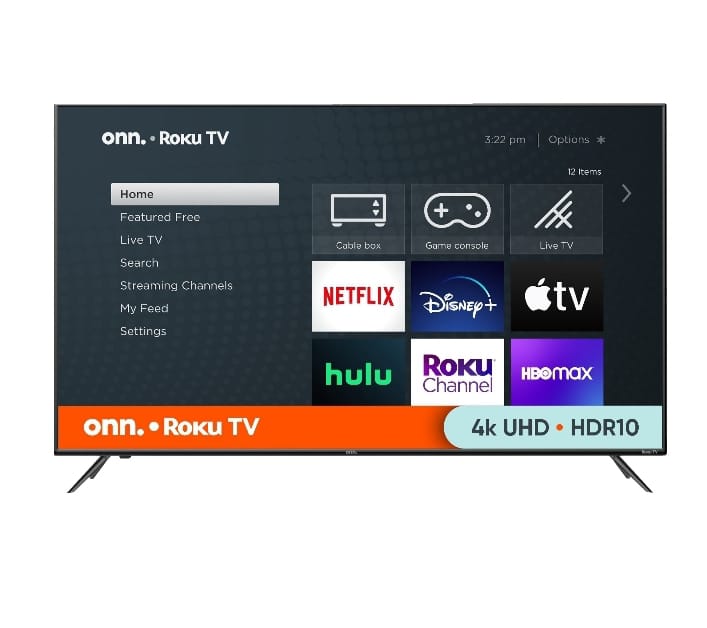 Onn 55" Roku Smart tv 4K UHD 100012586