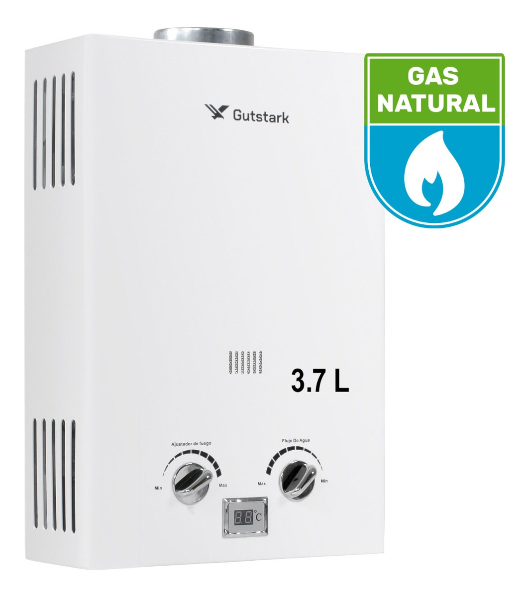 Calentador Agua Boiler Electrico Paso Gas Nt 1 Servicio 3.7l