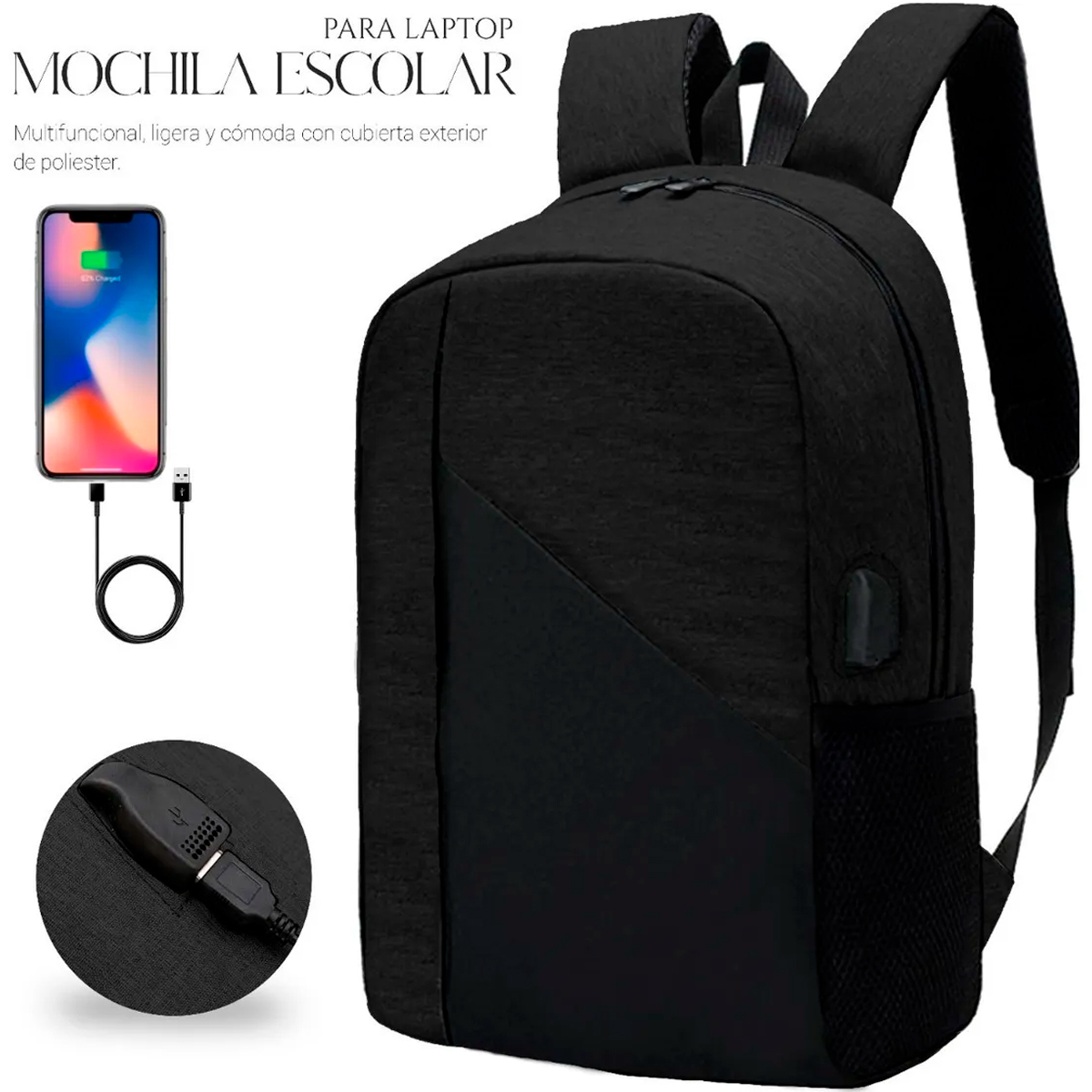 Lenovo IdeaPad - Mochila para juegos, color negro, grande