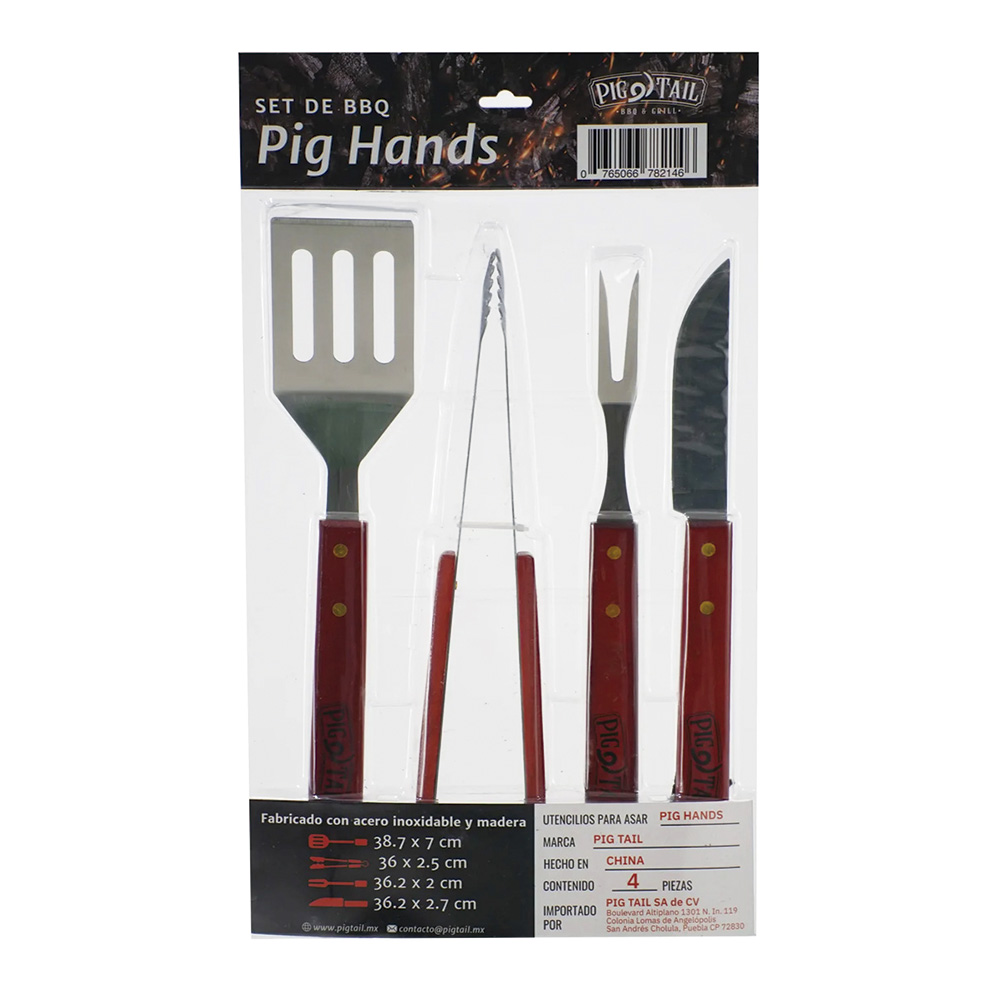 Kit de Utensilios para Asador.