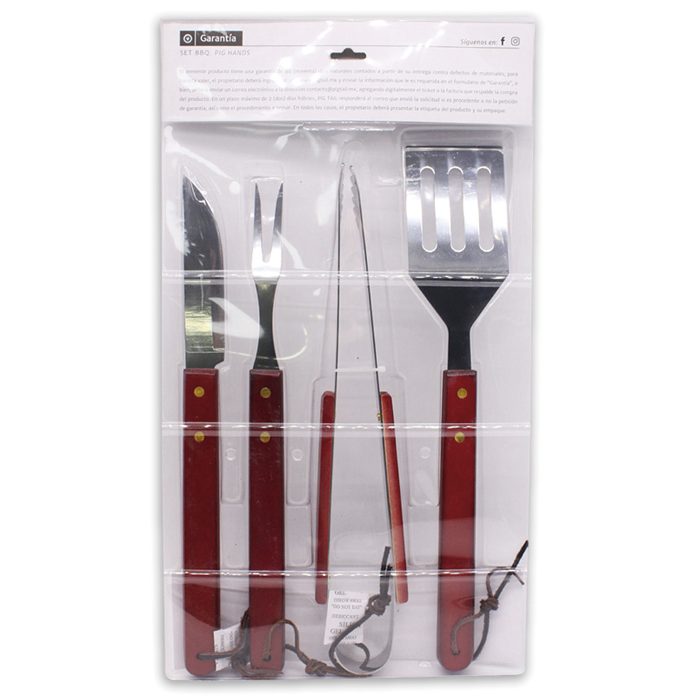 Kit de Utensilios para Asador.