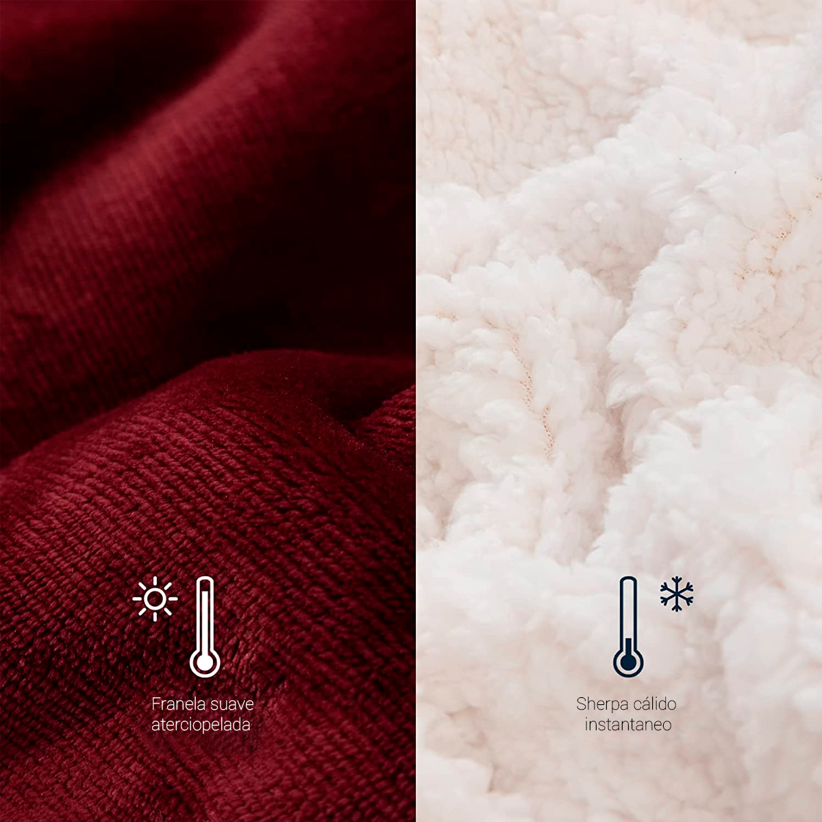 Sudadera Cobija Color Rojo Hoodie Con Capucha Afelpada Calientita Suave