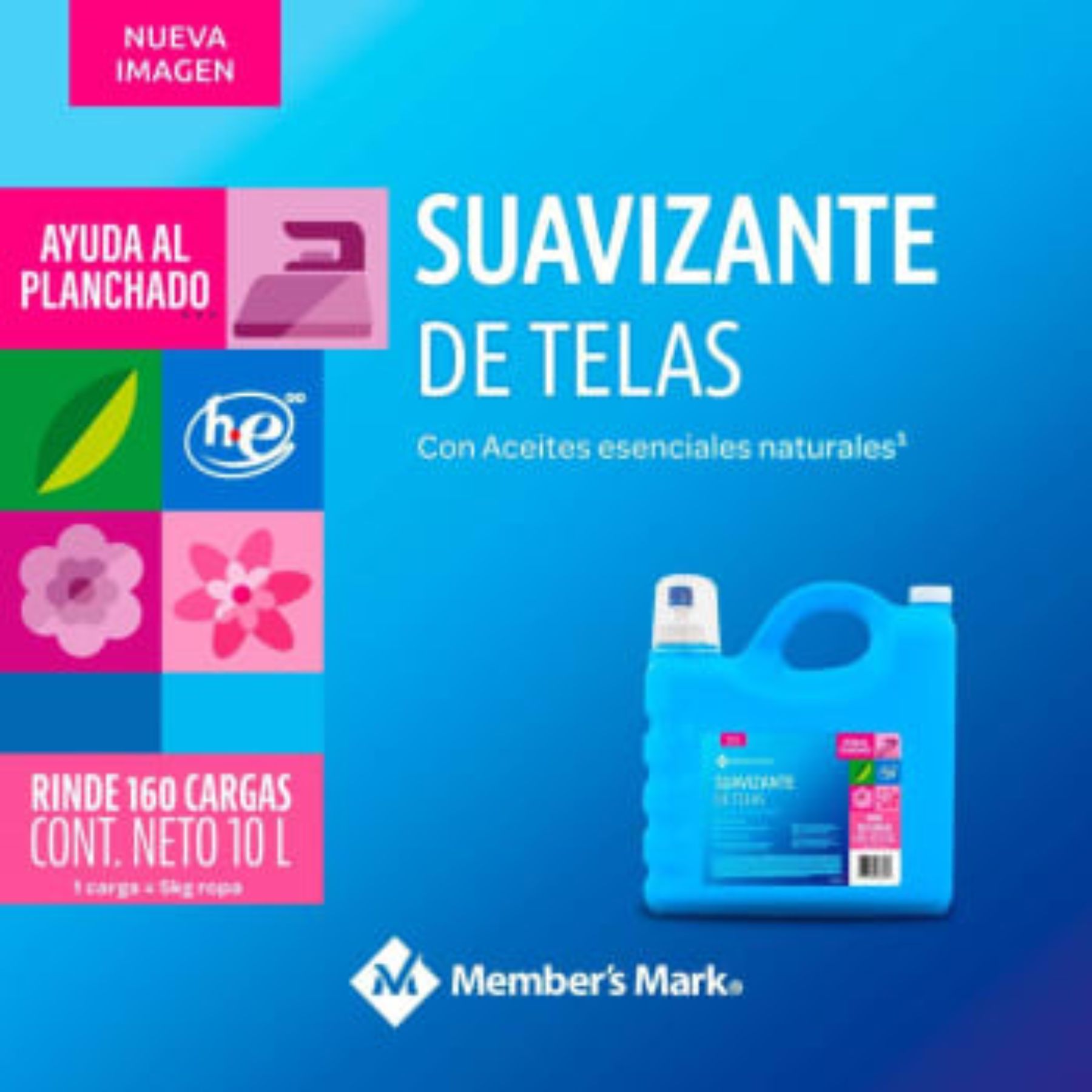 Suavizante de Telas aroma floral 10L  Member's Mark SMS