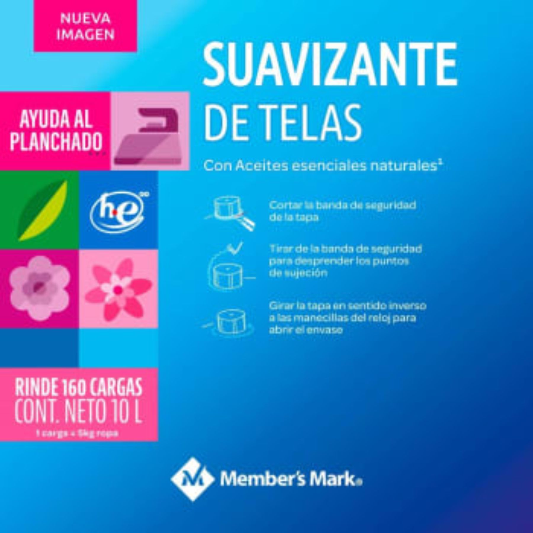 Suavizante de Telas aroma floral 10L  Member's Mark SMS
