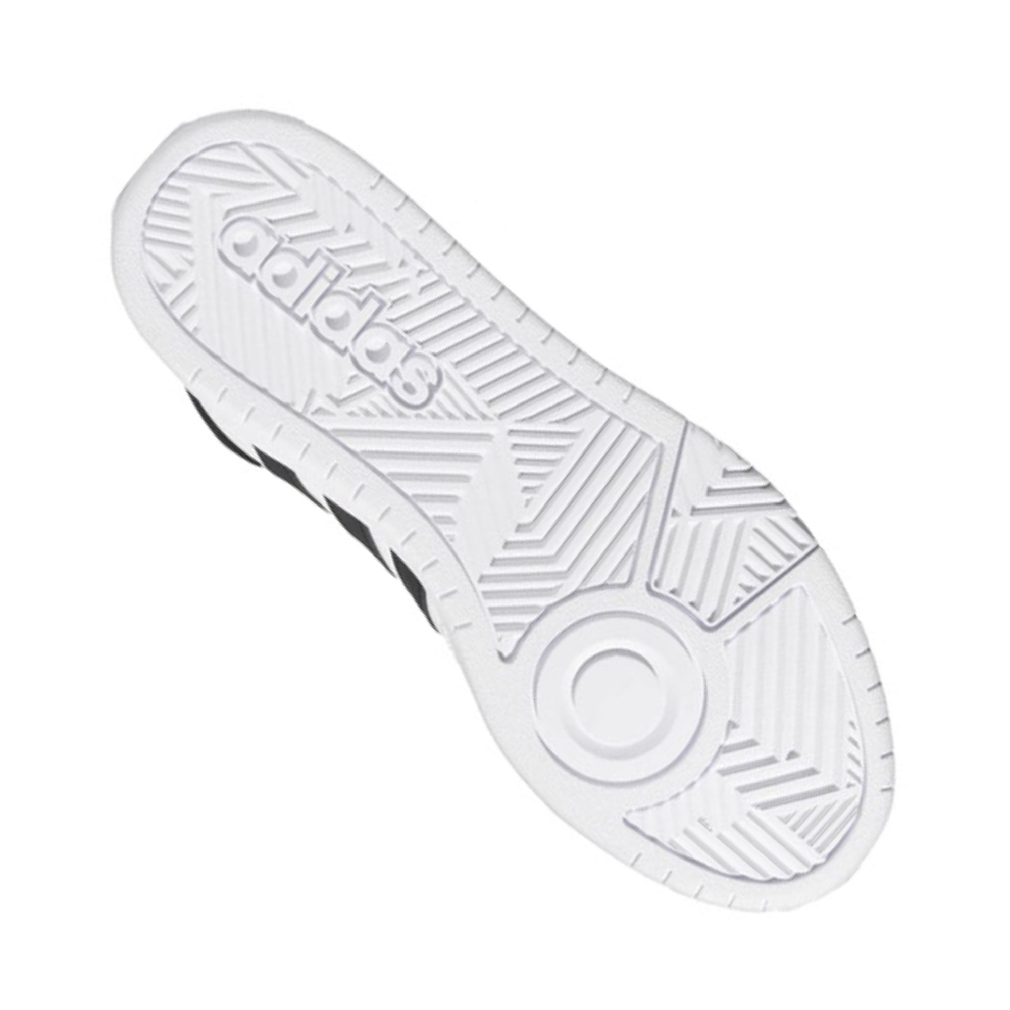 Tenis Adidas Hoops 3.0 MID Bota Blanco con Negro Hombre Originales GW3019