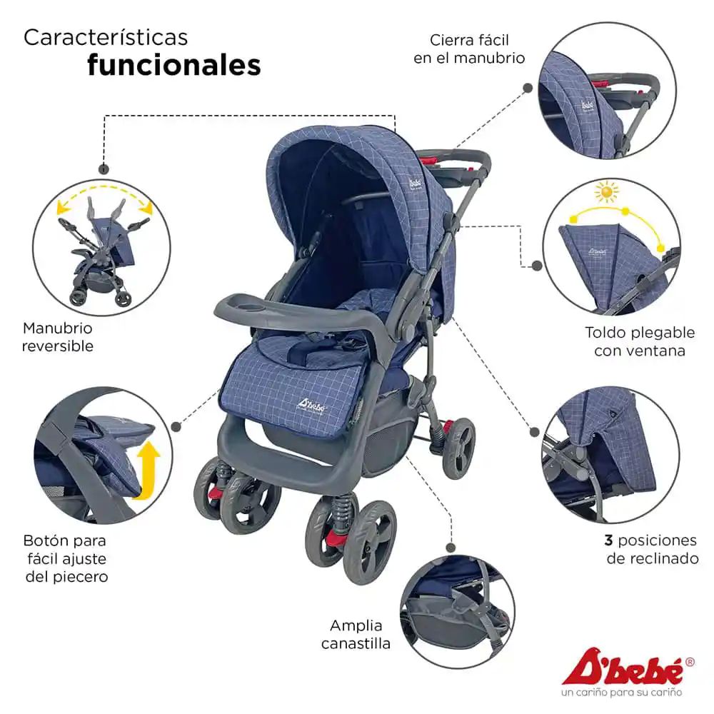 CARRIOLA D'BEBE TRAVEL SYSTEM AVENTURA AZUL MARINO END12**