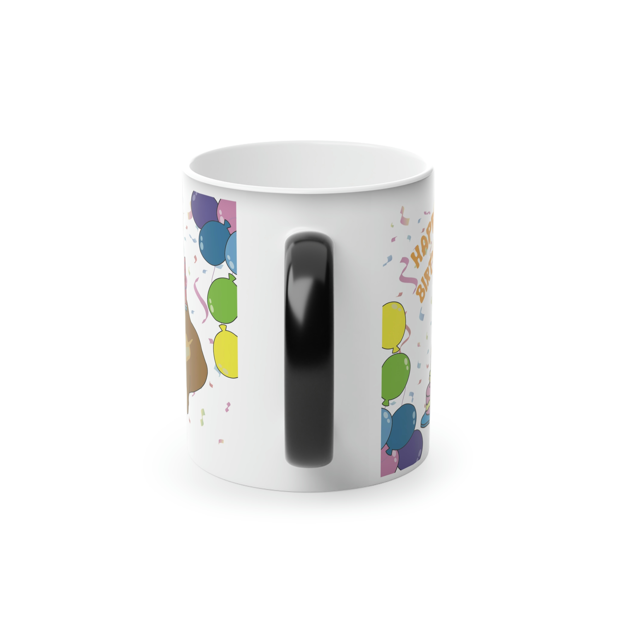 Perro Cheems Felicidades Cumpleaños Happy Birthday | Taza Divertida Memes | Taza Mágica Sensible Al Calor | Apta Para Microondas y Lavavajillas | Transforma tus Mañanas con Nuestras Encantadoras Tazas de Cerámica