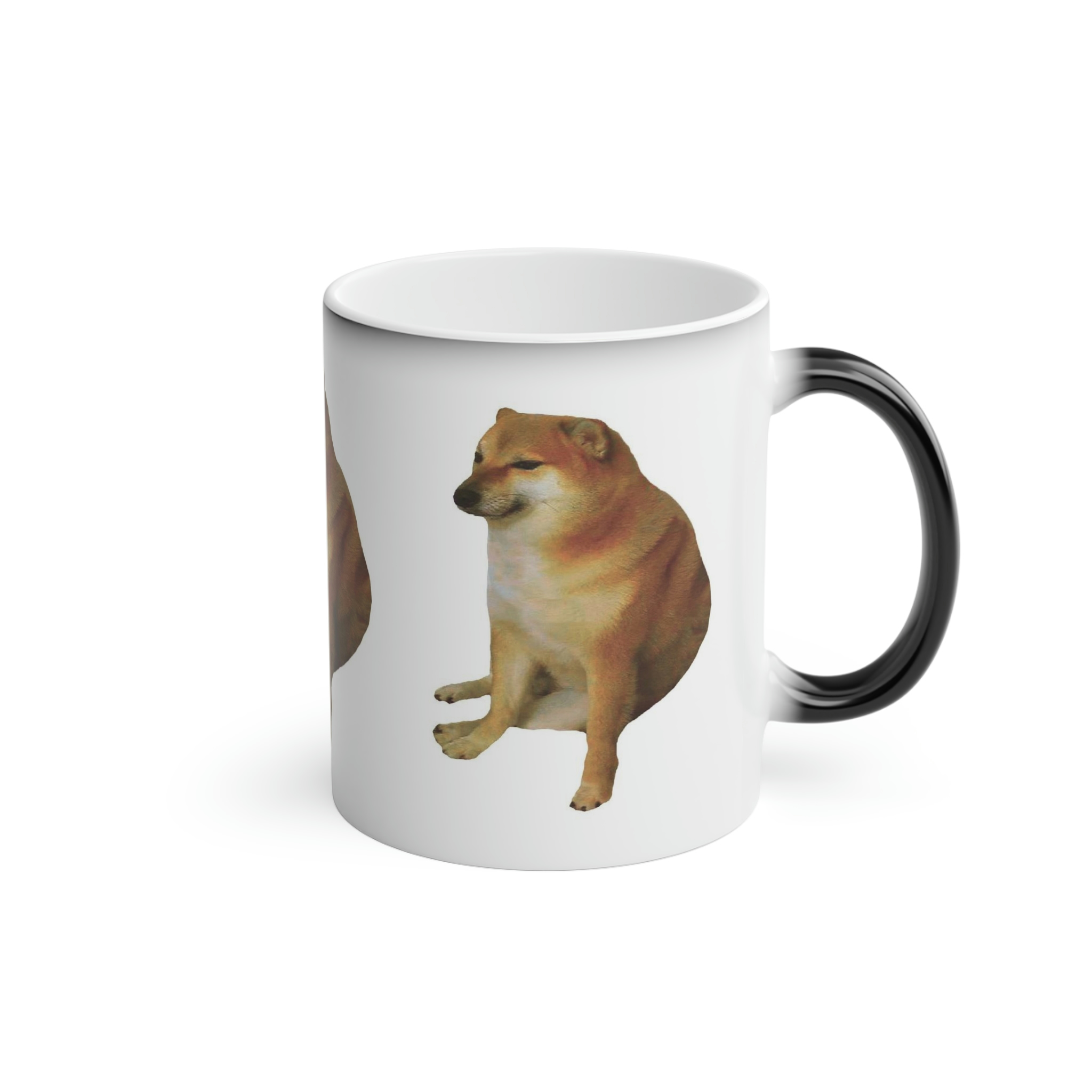 Perro Cheems Meme Diferentes Personajes | Taza Divertida Memes | Taza Mágica Sensible Al Calor | Apta Para Microondas y Lavavajillas | Transforma tus Mañanas con Nuestras Encantadoras Tazas de Cerámica
