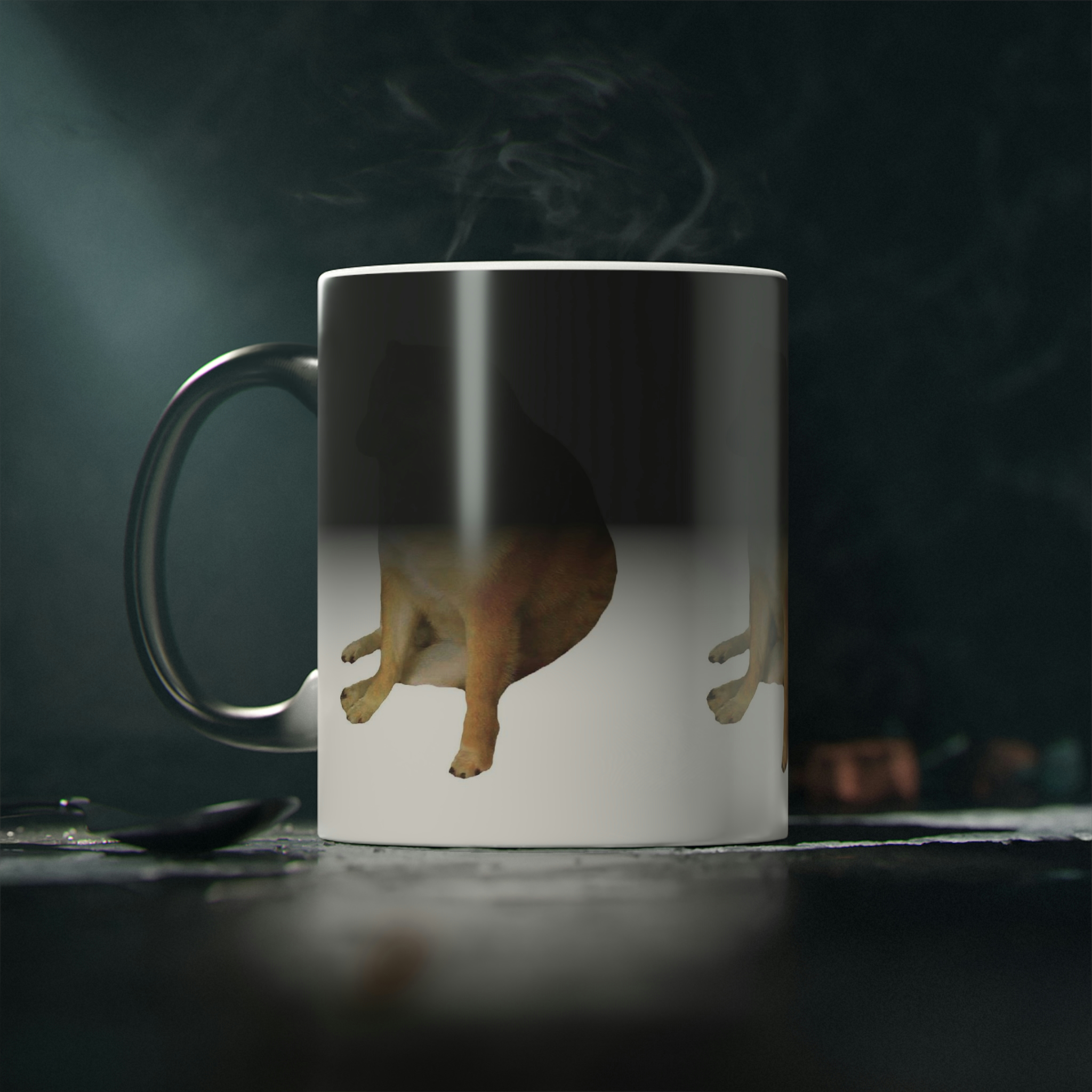 Perro Cheems Meme Diferentes Personajes | Taza Divertida Memes | Taza Mágica Sensible Al Calor | Apta Para Microondas y Lavavajillas | Transforma tus Mañanas con Nuestras Encantadoras Tazas de Cerámica