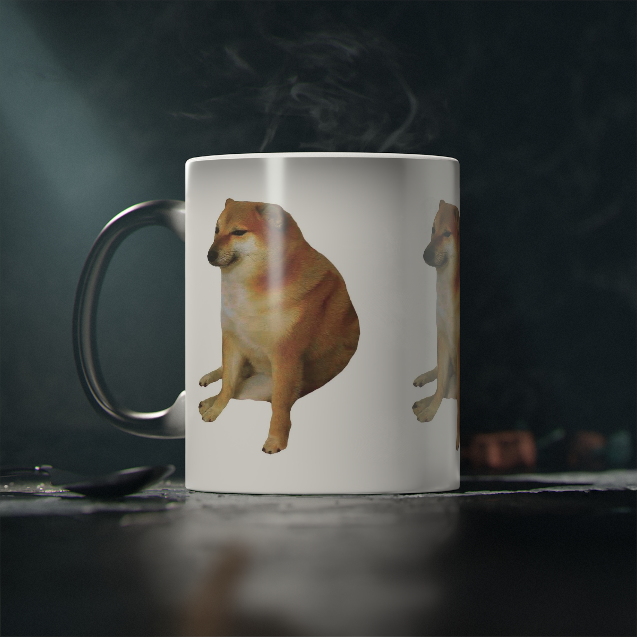 Perro Cheems Meme Diferentes Personajes | Taza Divertida Memes | Taza Mágica Sensible Al Calor | Apta Para Microondas y Lavavajillas | Transforma tus Mañanas con Nuestras Encantadoras Tazas de Cerámica