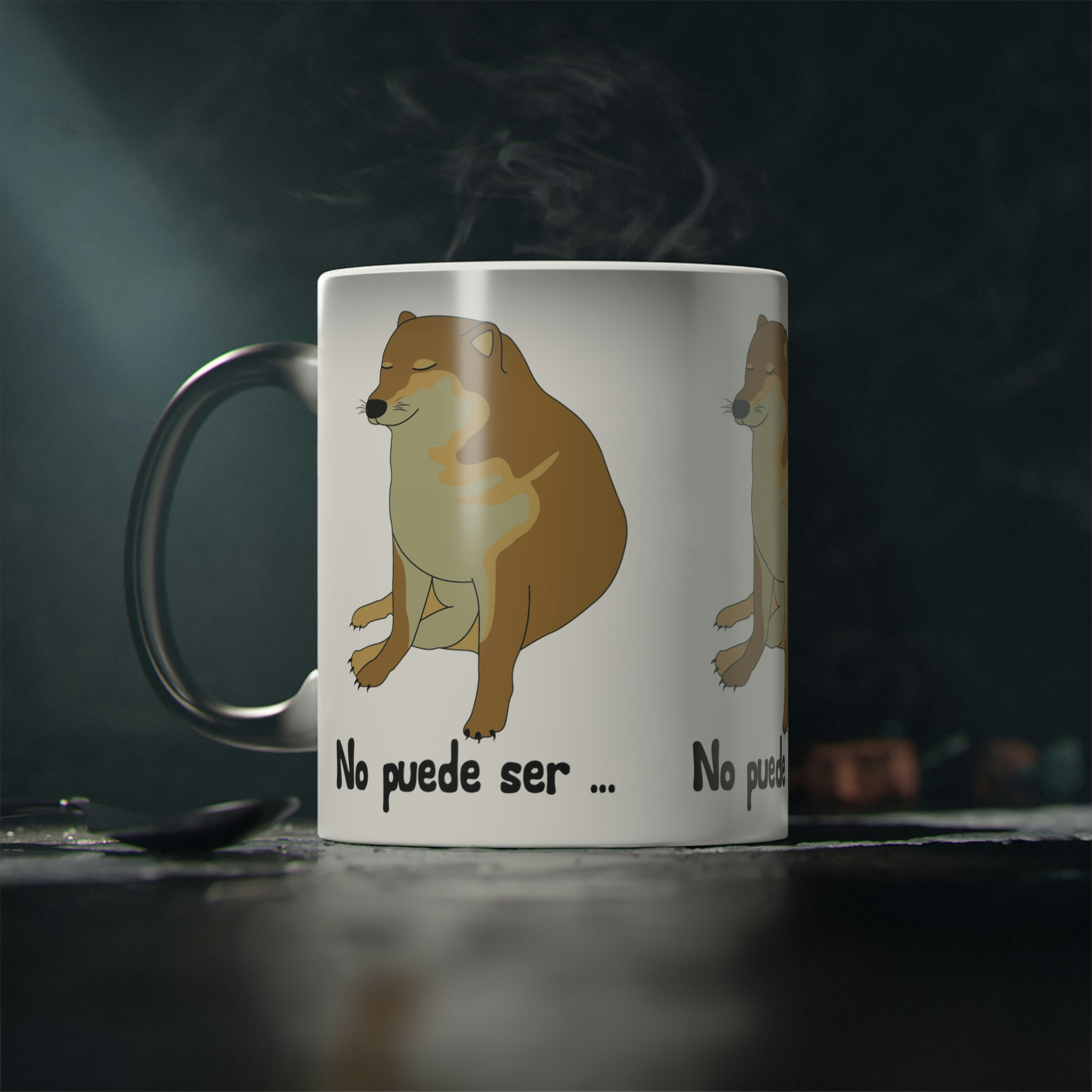 Perro Cheems No Puede Ser Diferentes Personajes | Taza Divertida Memes | Taza Mágica Sensible Al Calor | Apta Para Microondas y Lavavajillas | Transforma tus Mañanas con Nuestras Encantadoras Tazas de Cerámica