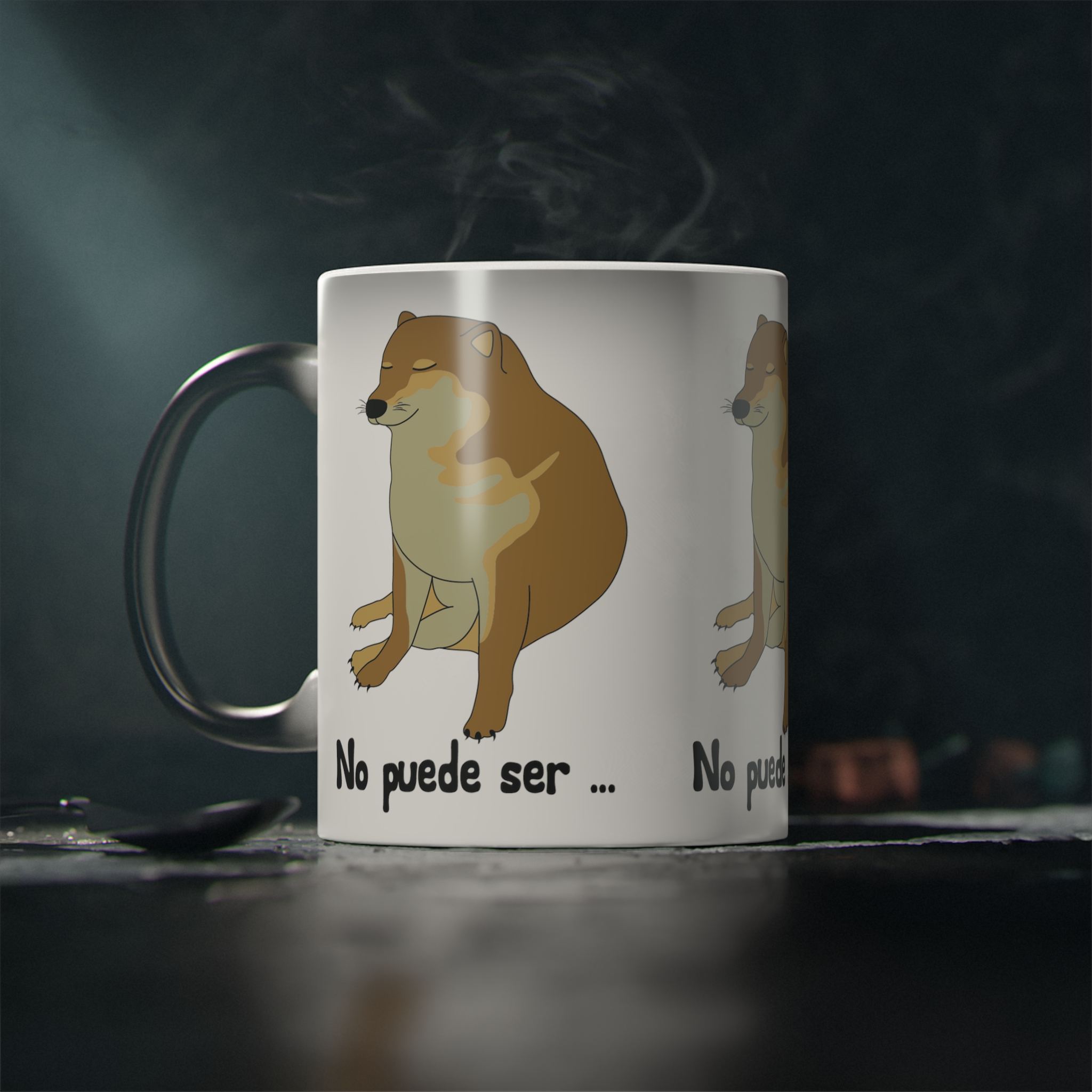 Perro Cheems No Puede Ser Diferentes Personajes | Taza Divertida Memes | Taza Mágica Sensible Al Calor | Apta Para Microondas y Lavavajillas | Transforma tus Mañanas con Nuestras Encantadoras Tazas de Cerámica
