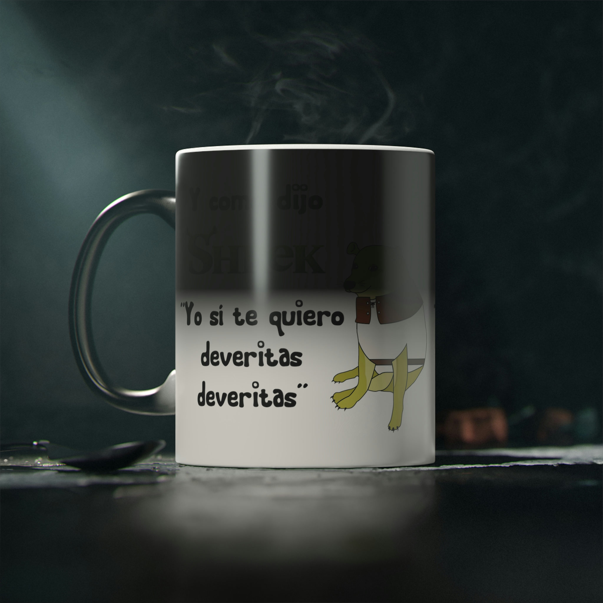 Perro Cheems Y Cómo Dijo Shrek Diferentes Personajes | Taza Divertida Memes | Taza Mágica Sensible Al Calor | Apta Para Microondas y Lavavajillas | Transforma tus Mañanas con Nuestras Encantadoras Tazas de Cerámica