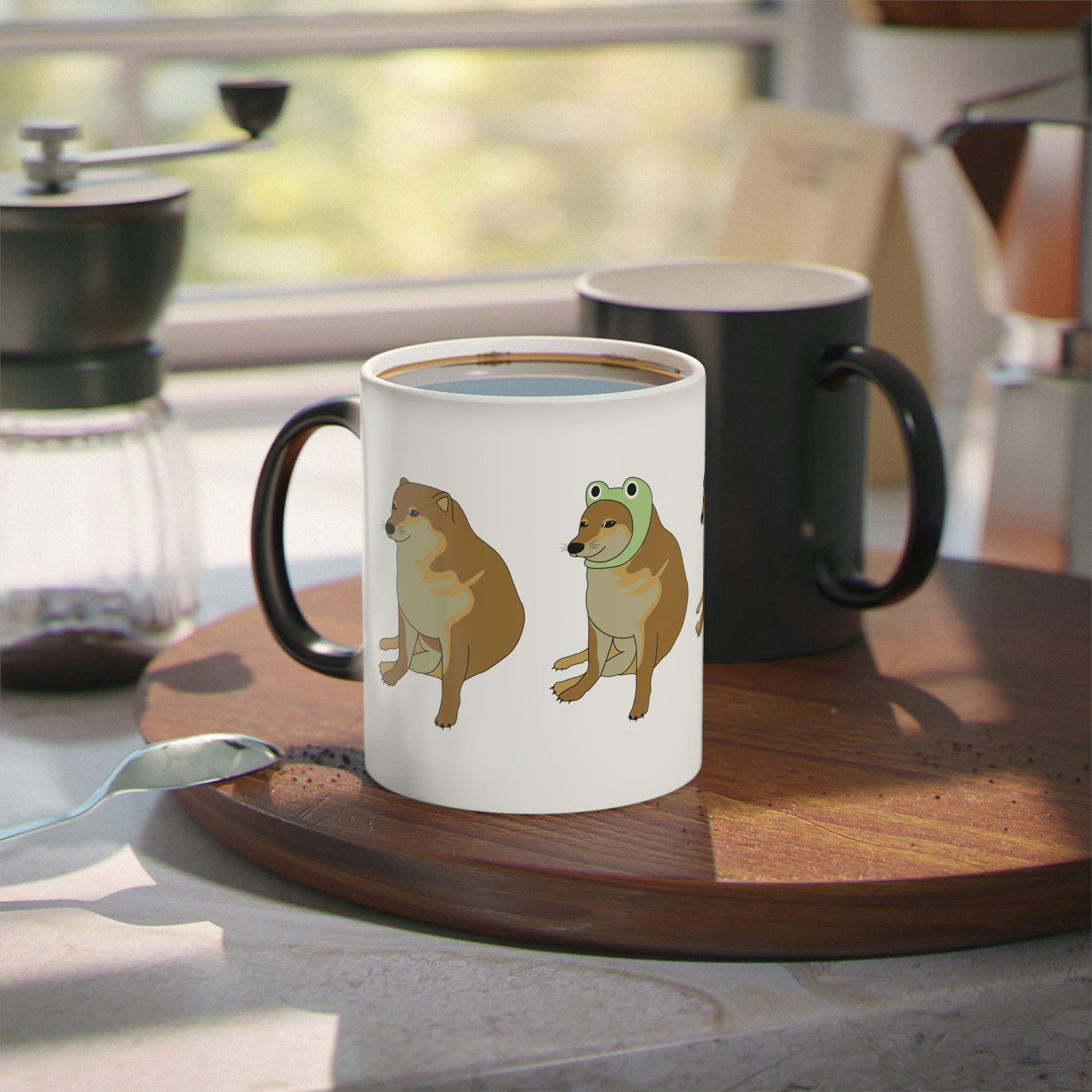 Perro Cheems Disfrazado Diferentes Personajes | Taza Divertida Memes | Taza Mágica Sensible Al Calor | Apta Para Microondas y Lavavajillas | Transforma tus Mañanas con Nuestras Encantadoras Tazas de Cerámica