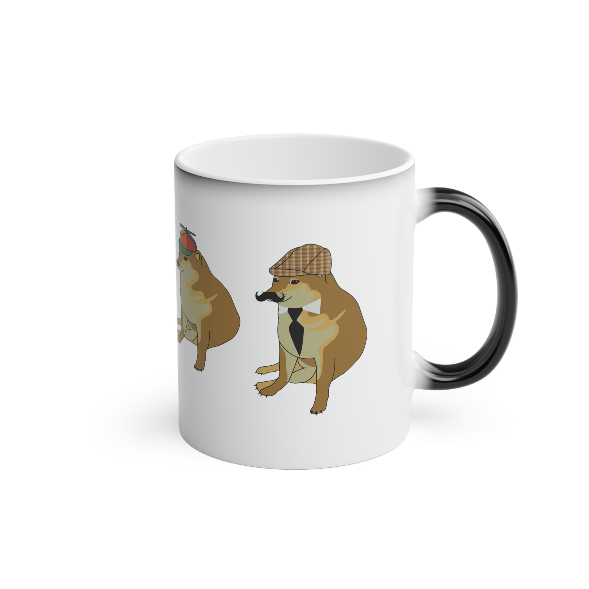 Perro Cheems Disfrazado Diferentes Personajes | Taza Divertida Memes | Taza Mágica Sensible Al Calor | Apta Para Microondas y Lavavajillas | Transforma tus Mañanas con Nuestras Encantadoras Tazas de Cerámica