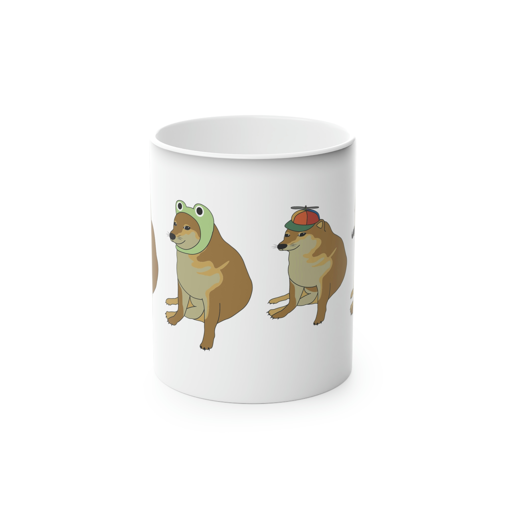 Perro Cheems Disfrazado Diferentes Personajes | Taza Divertida Memes | Taza Mágica Sensible Al Calor | Apta Para Microondas y Lavavajillas | Transforma tus Mañanas con Nuestras Encantadoras Tazas de Cerámica