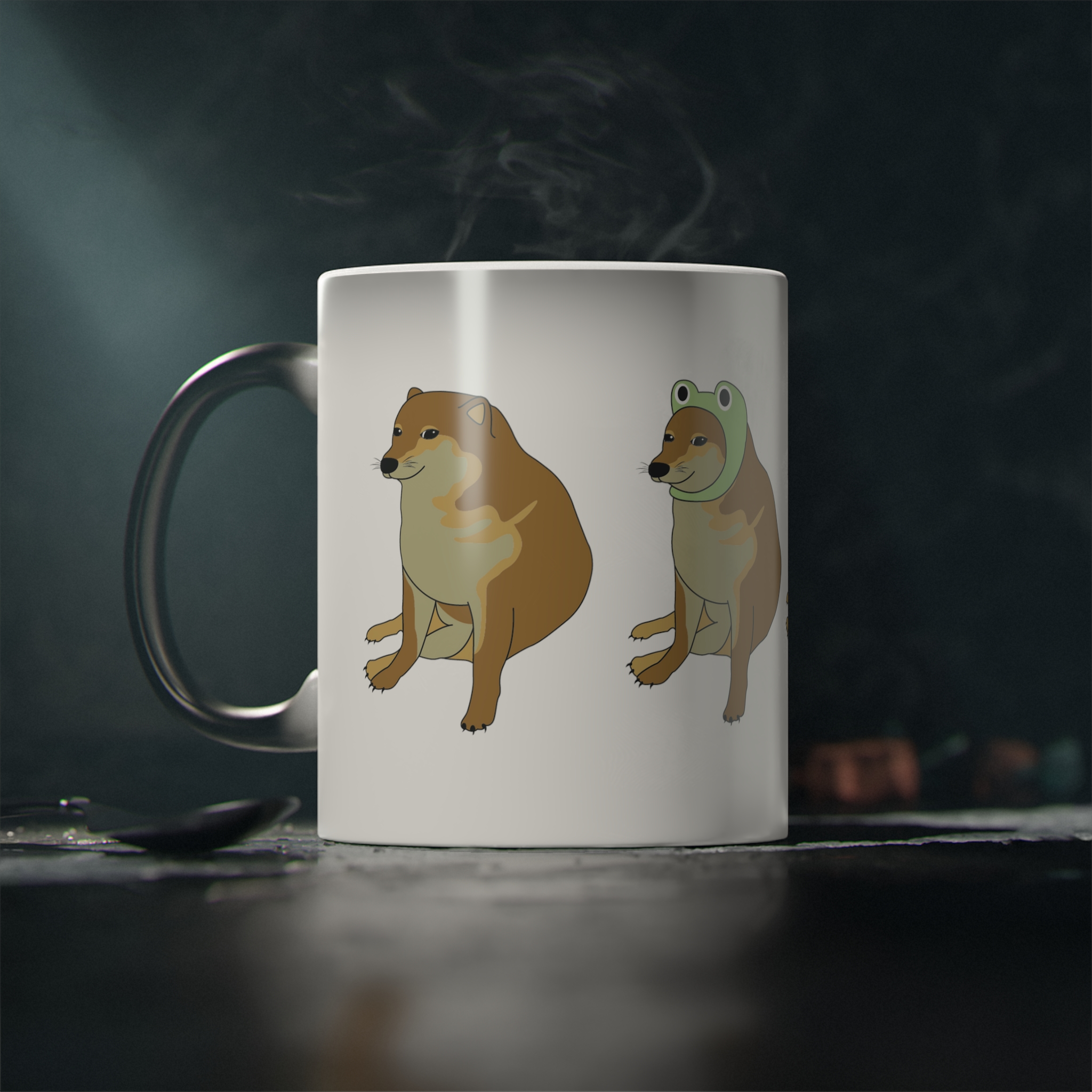 Perro Cheems Disfrazado Diferentes Personajes | Taza Divertida Memes | Taza Mágica Sensible Al Calor | Apta Para Microondas y Lavavajillas | Transforma tus Mañanas con Nuestras Encantadoras Tazas de Cerámica