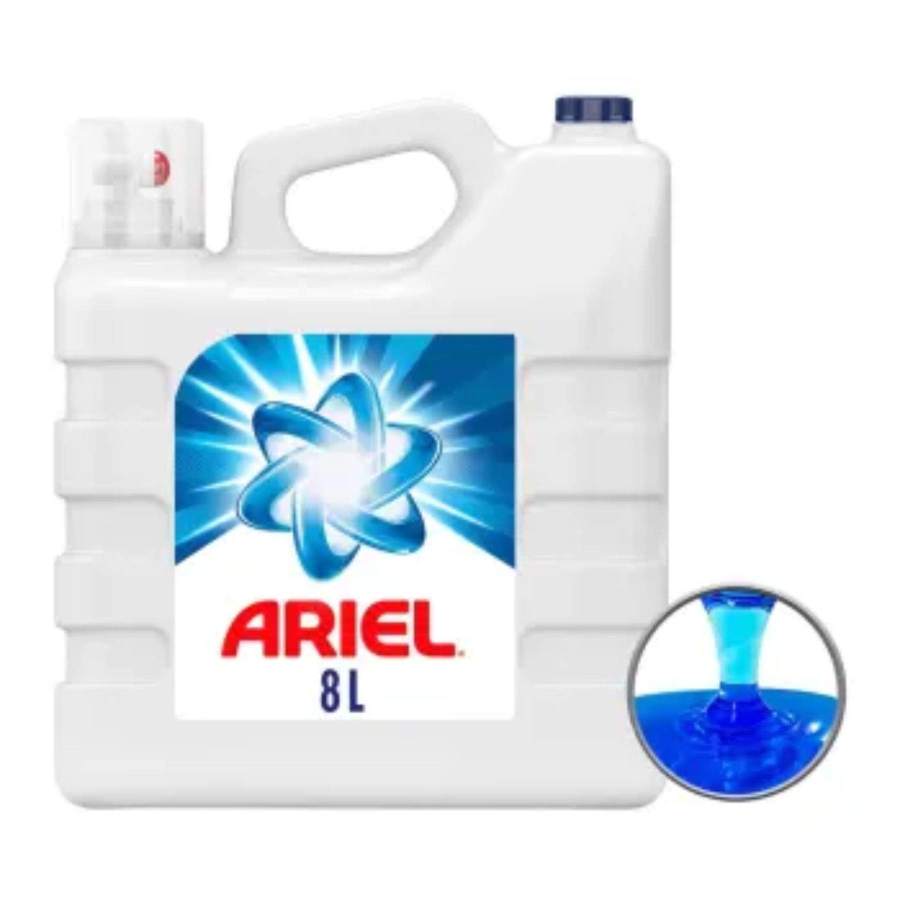 Detergente Líquido Concentrado Doble 8L Ariel SMS-BLANCO