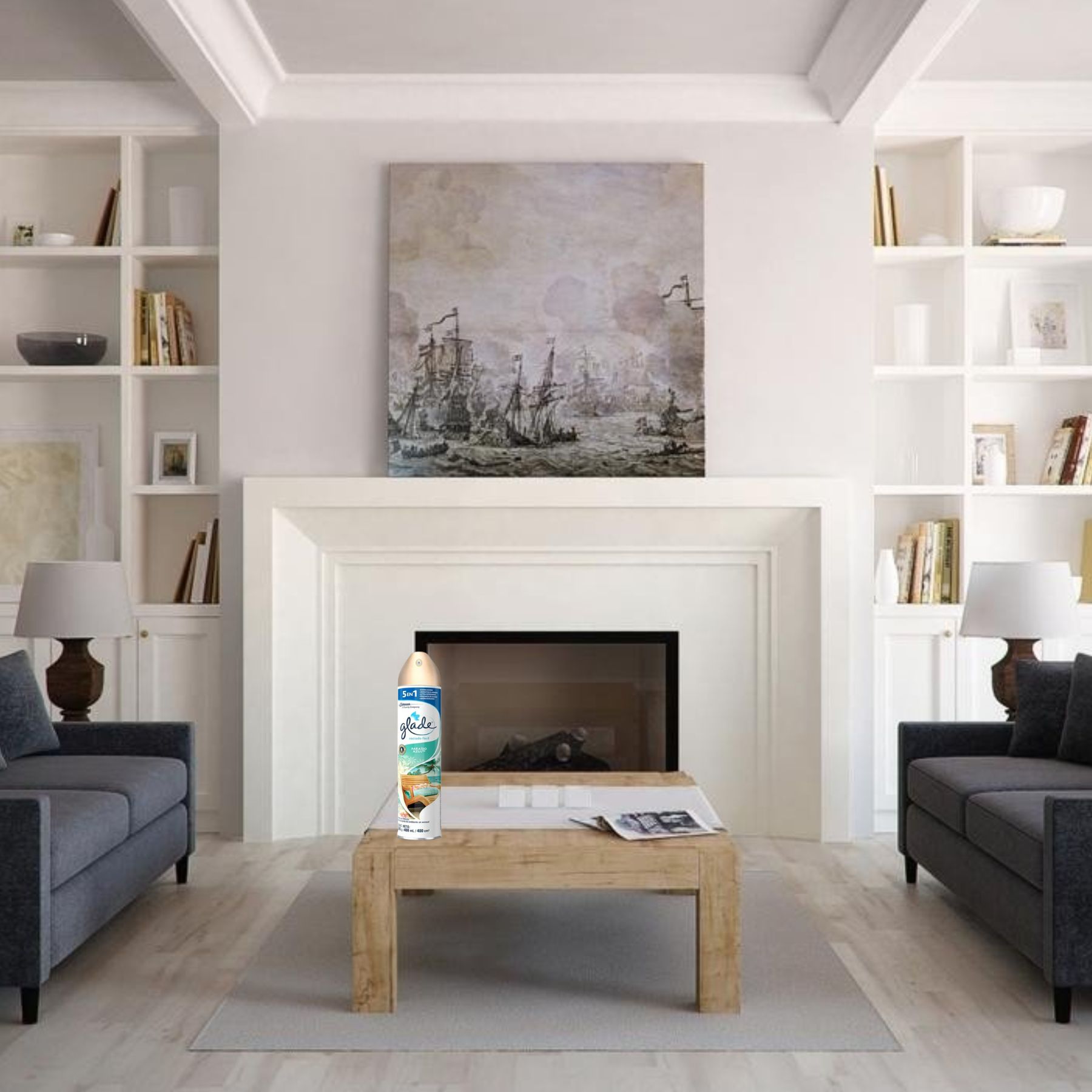 Aromatizantes para Hogar en Aerosol 4/400ML Glade SMS-BLANCO